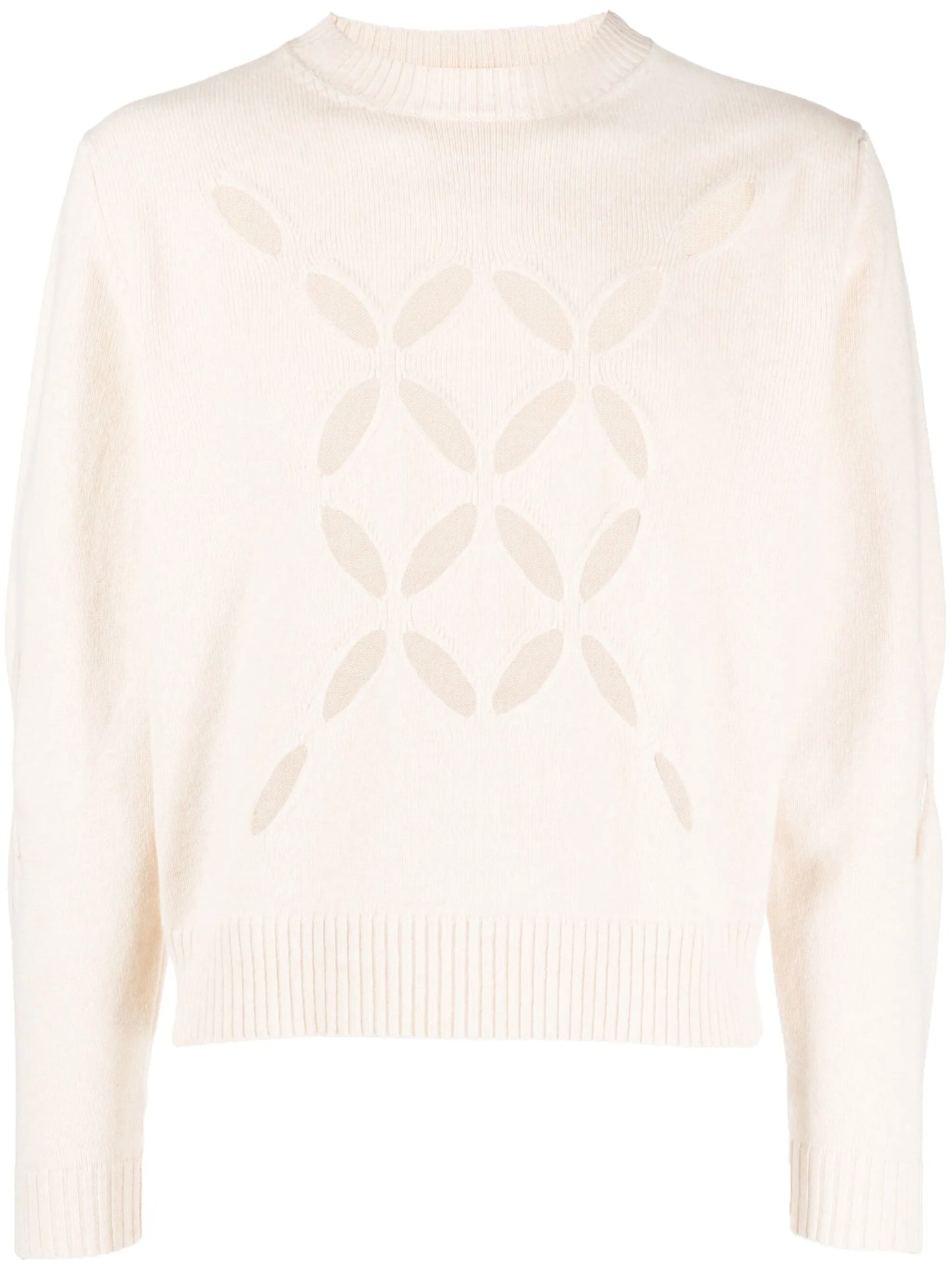 cut-out floral-detail jumper