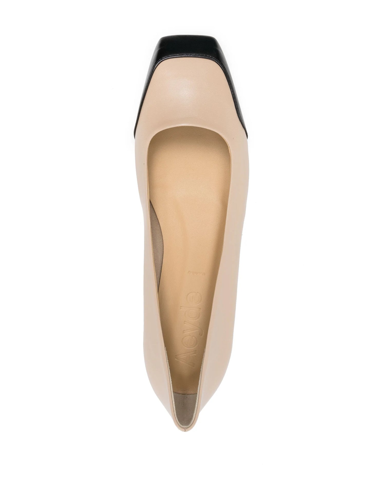 Iris square-toe ballerina shoes