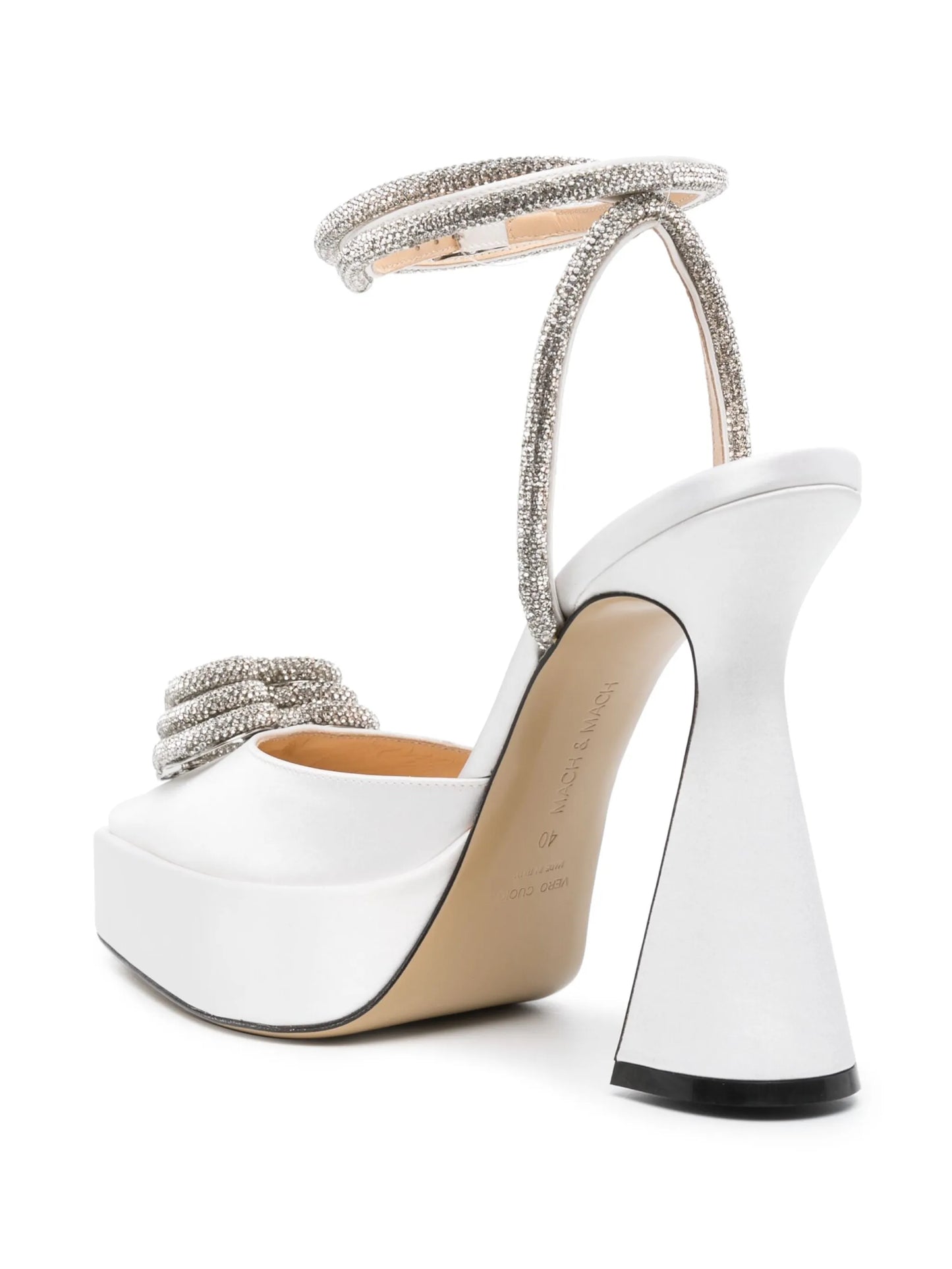 crystal-embellished pointed-toe pumps