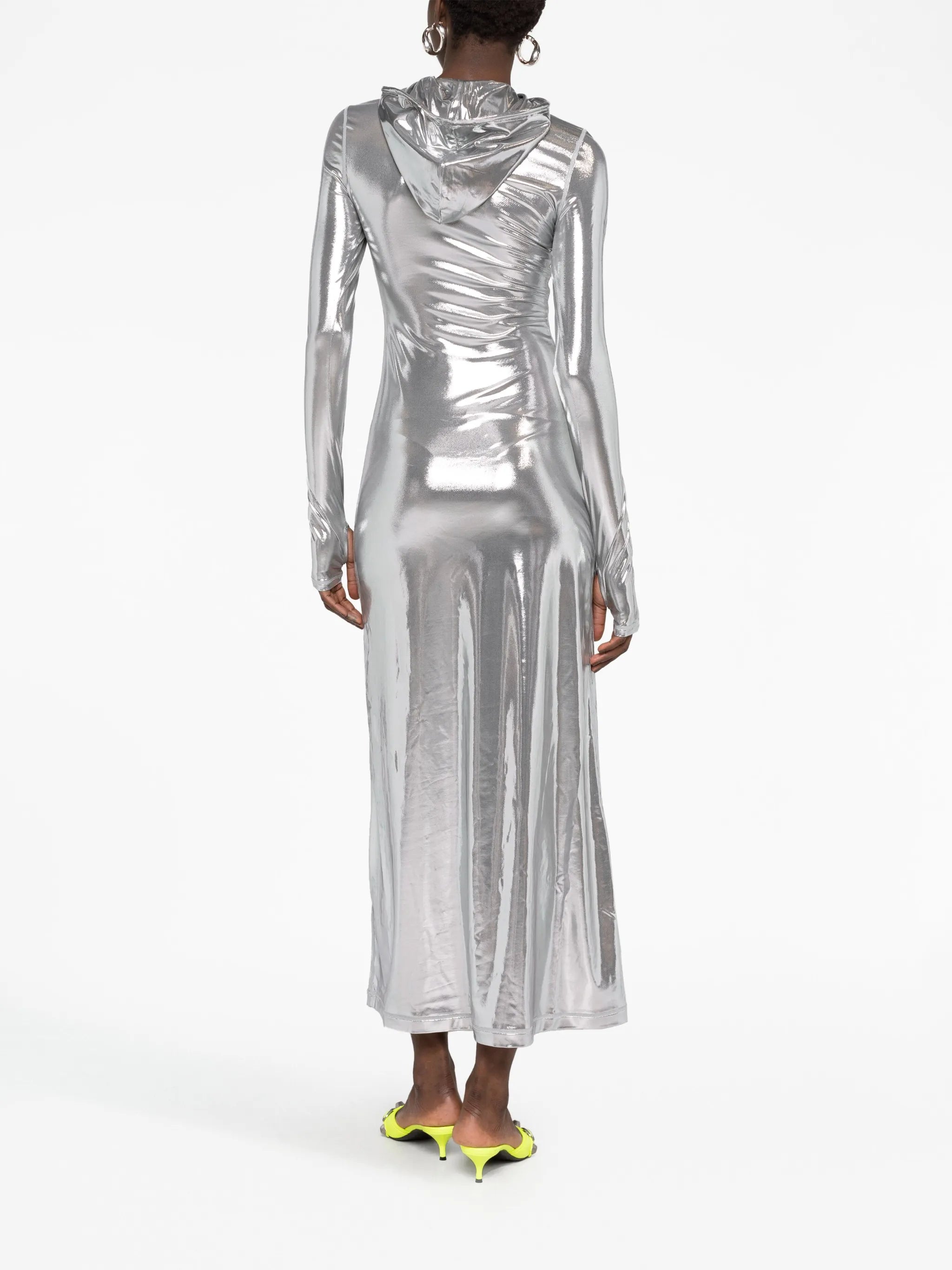 D-Mathilde L1 metallic-effect maxi dress