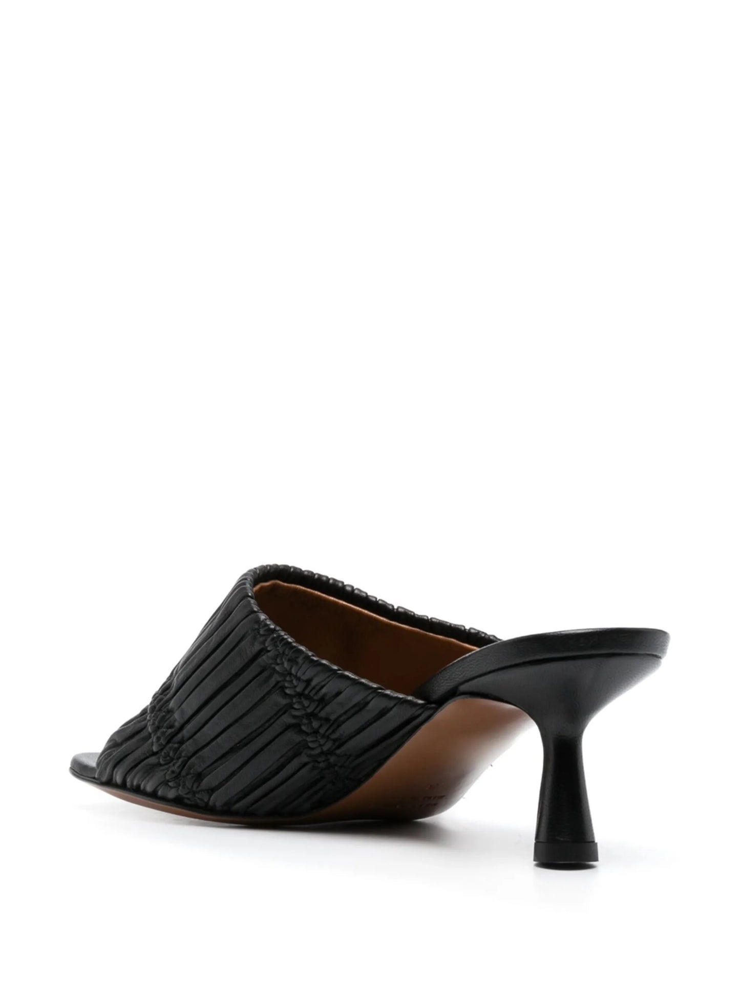 square-toe leather sandals