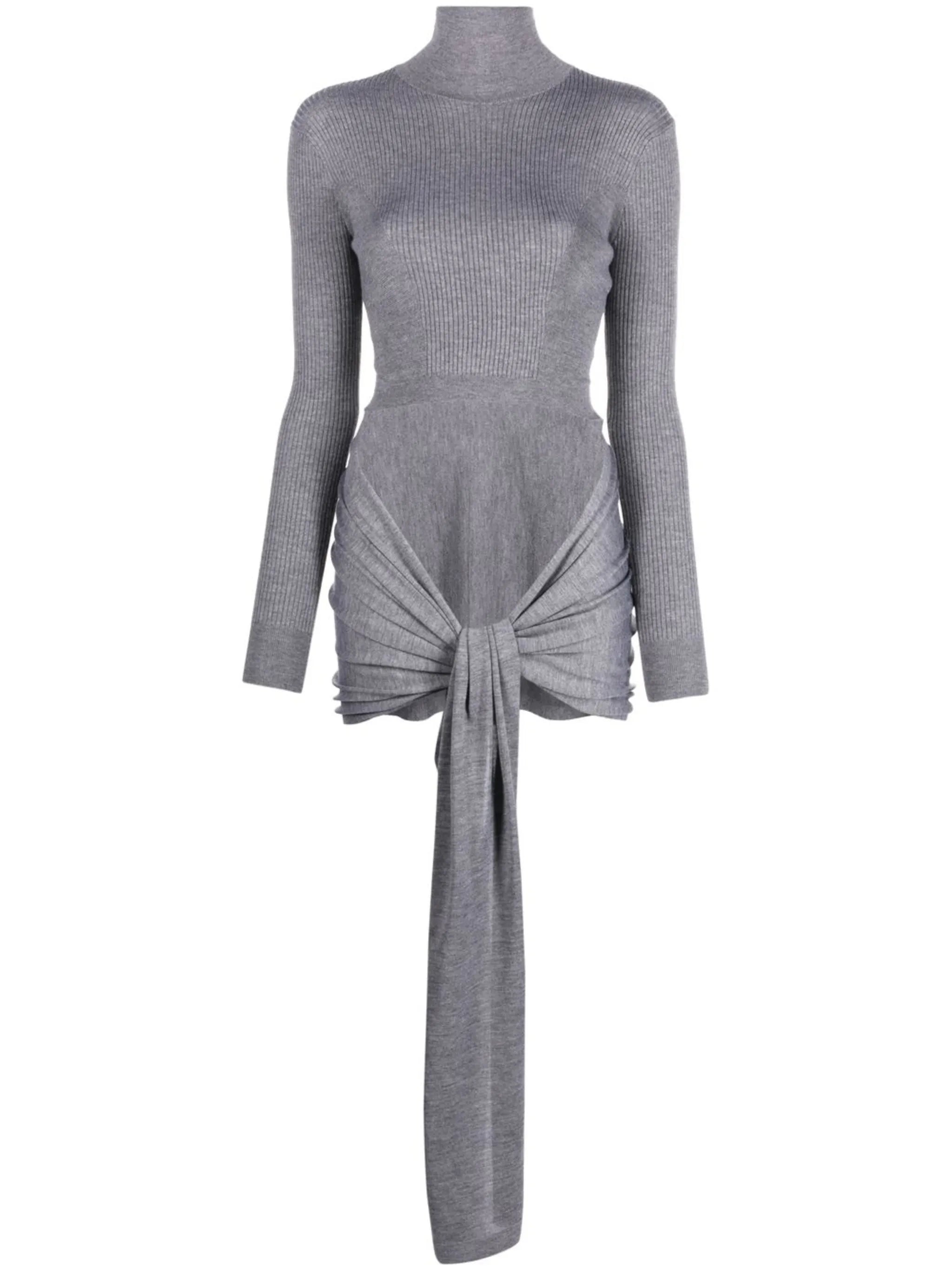 cut-out roll neck top
