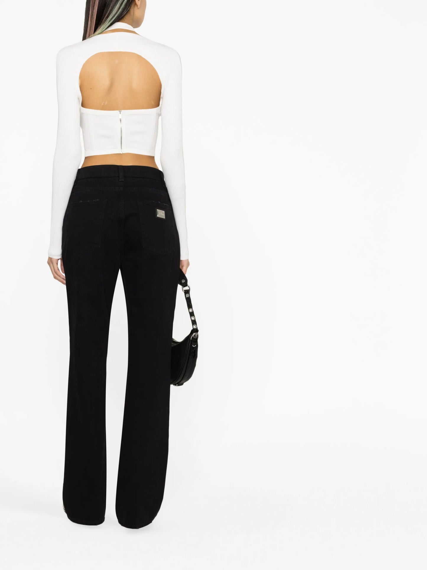 KIM DOLCEGABBANA high-rise drop-crotch boyfriend jeans
