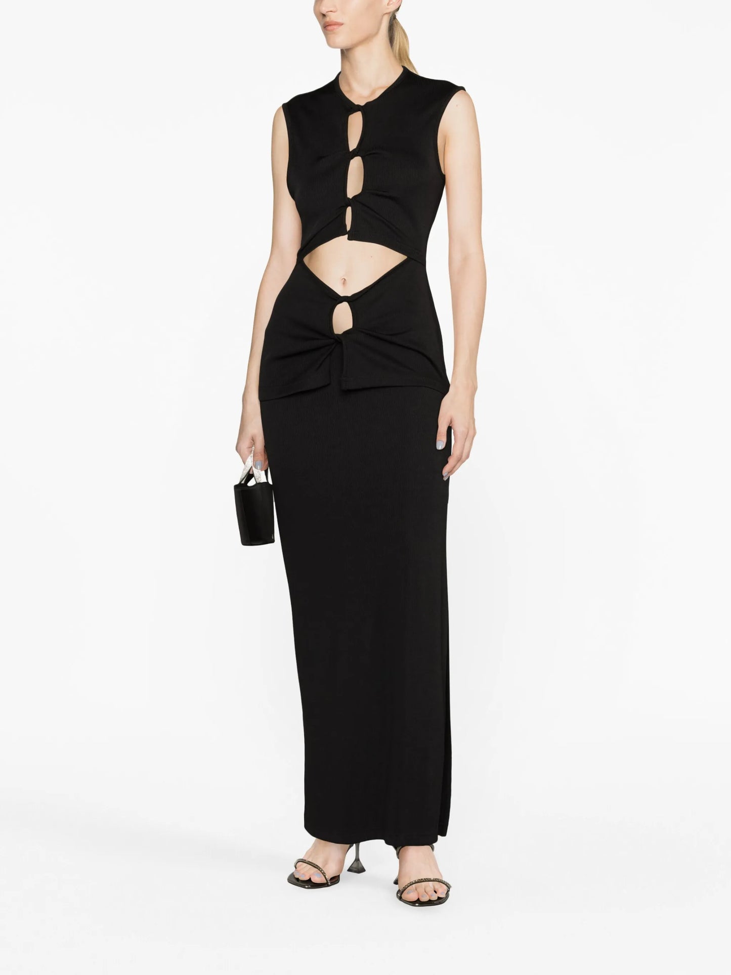 cut-out column dress