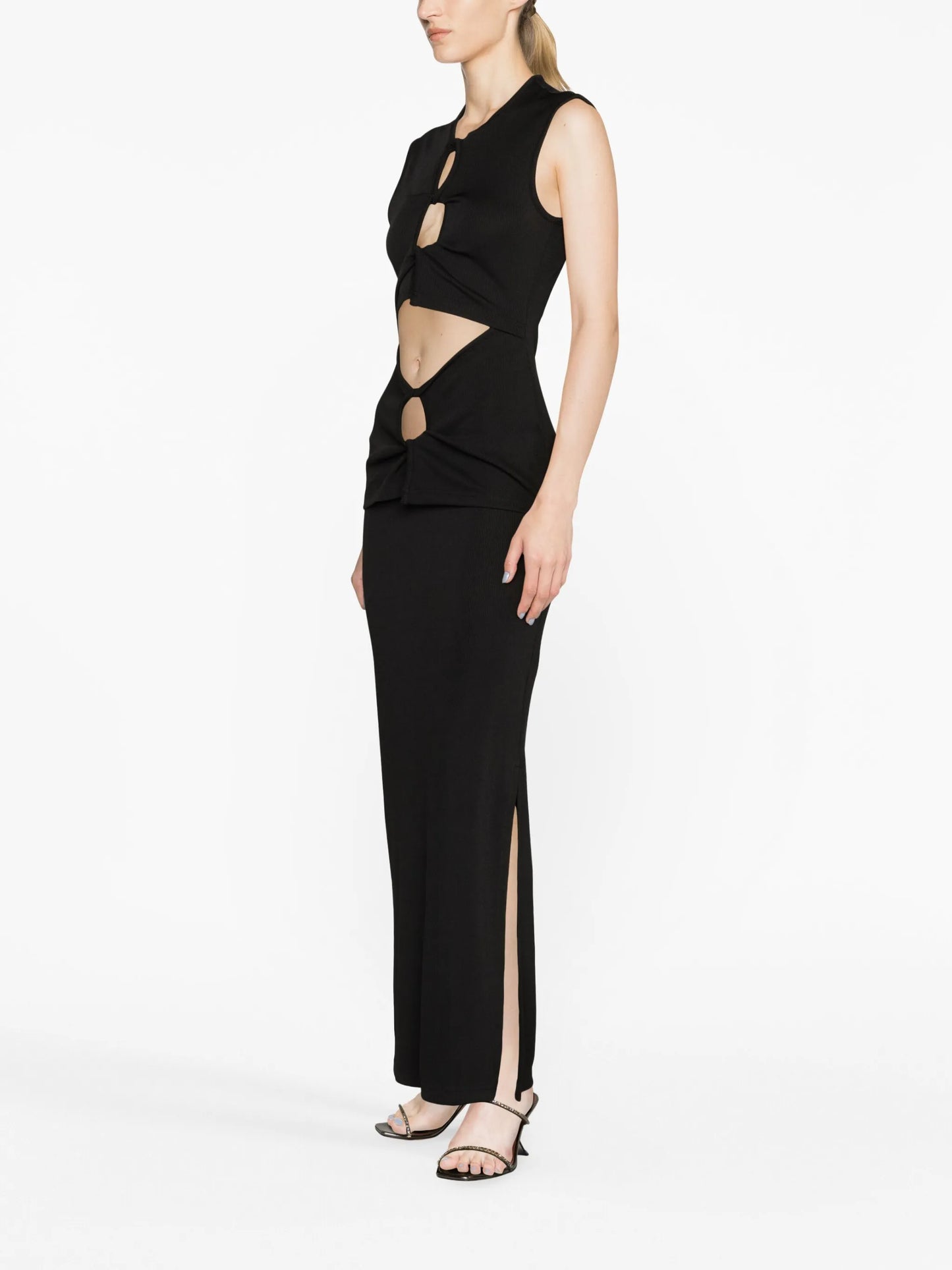 cut-out column dress
