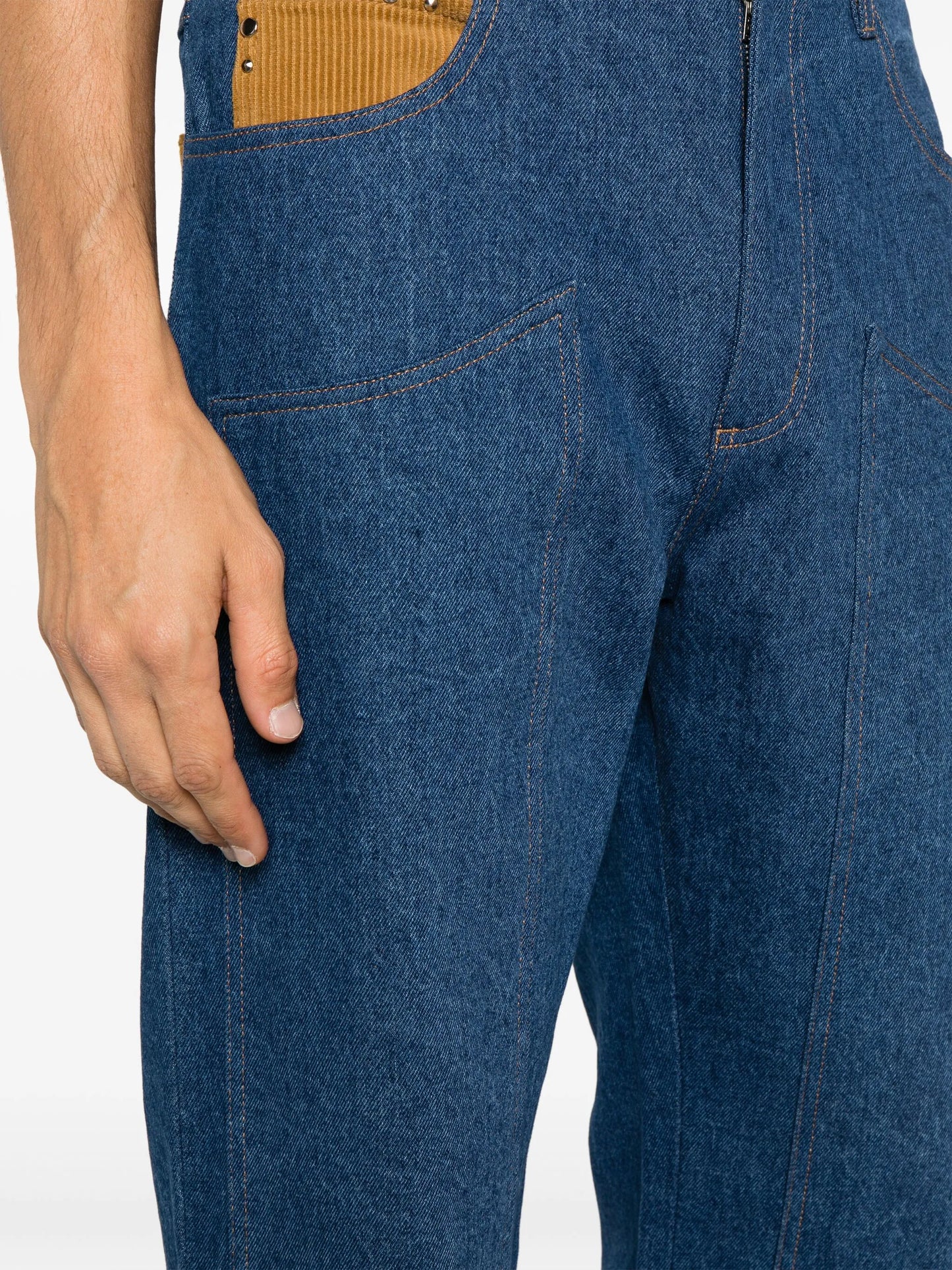 Cymbal mid-rise straight-leg jeans