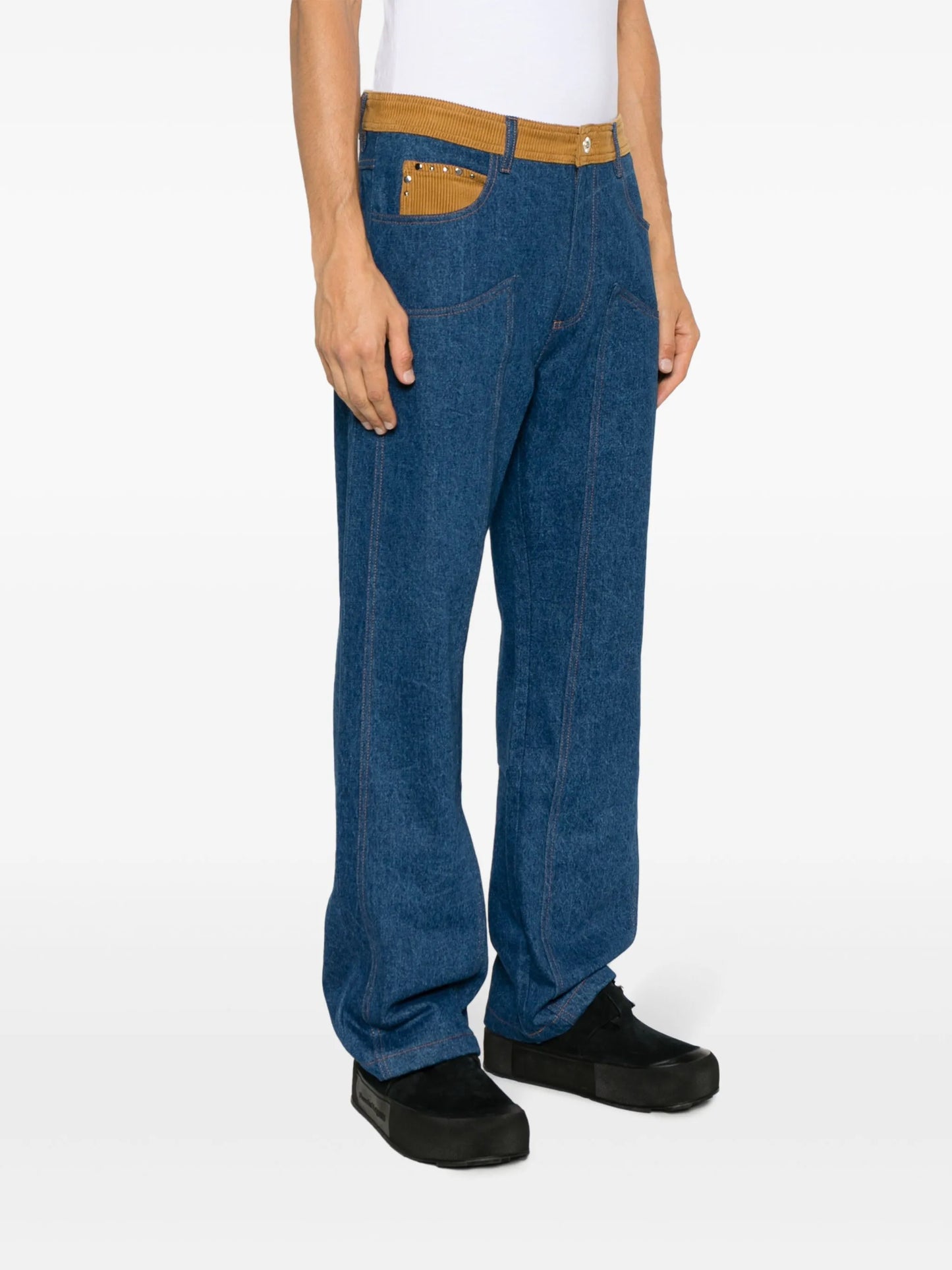 Cymbal mid-rise straight-leg jeans