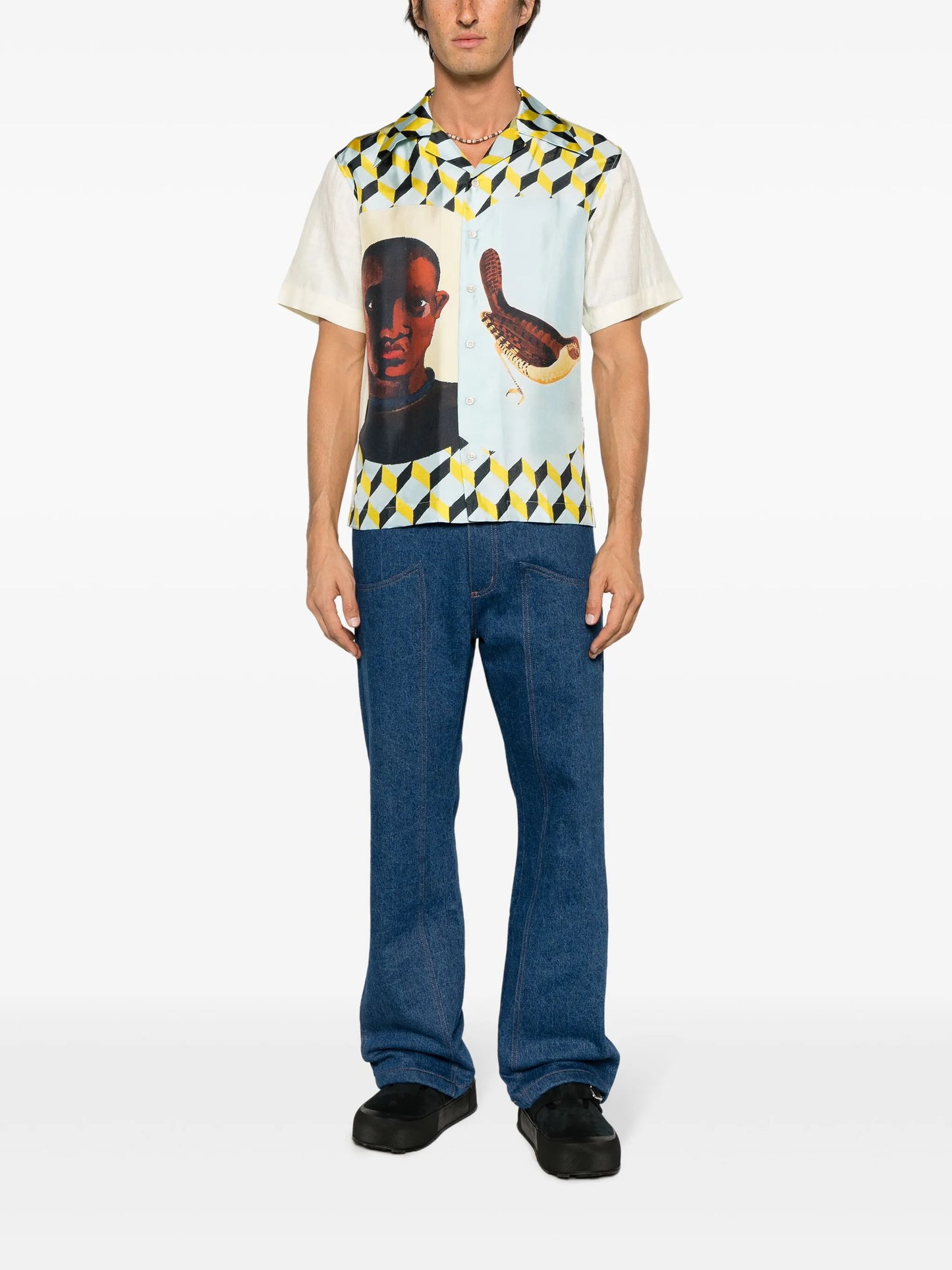 Cymbal mid-rise straight-leg jeans