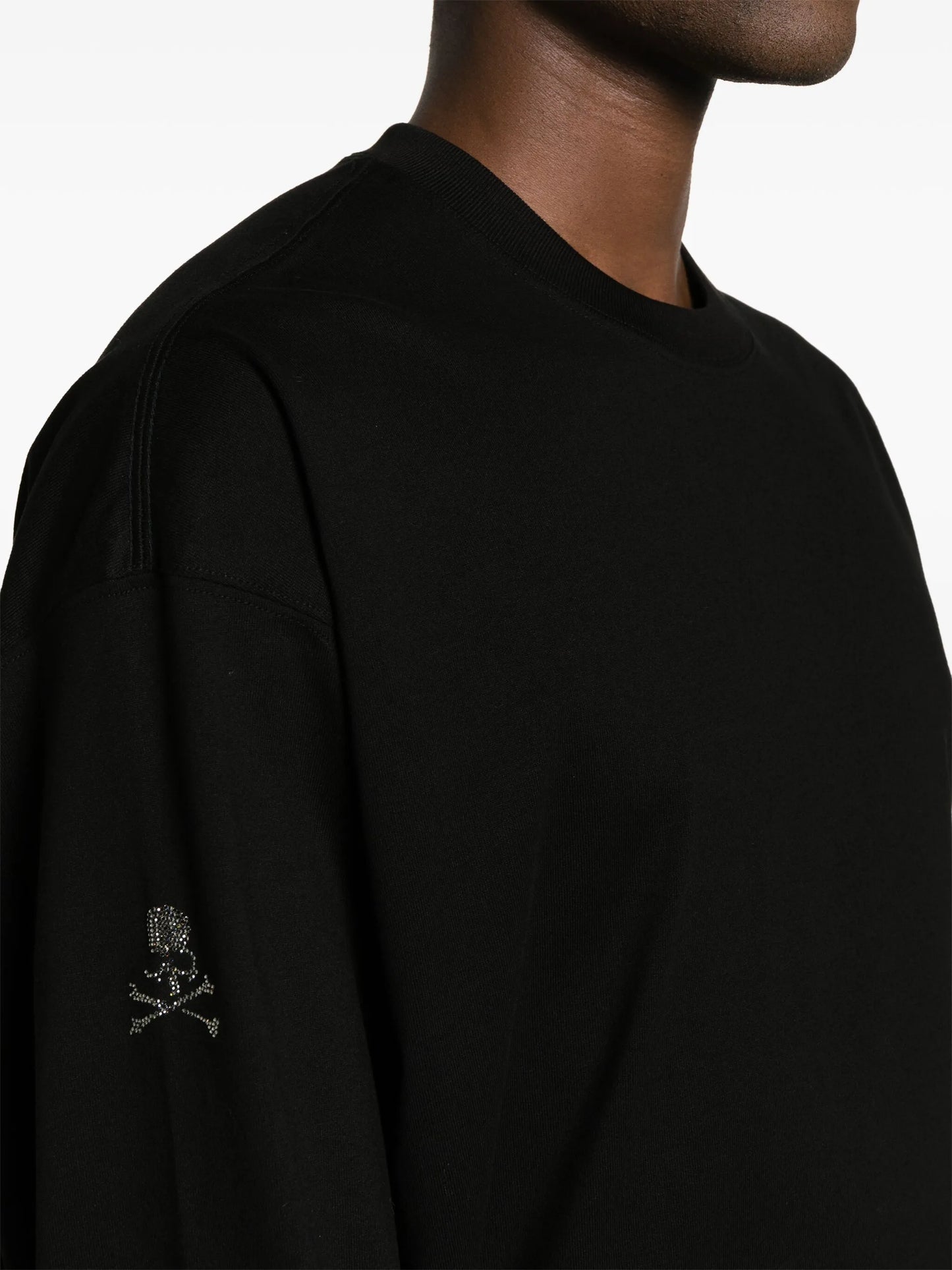 crystal-logo cotton T-shirt