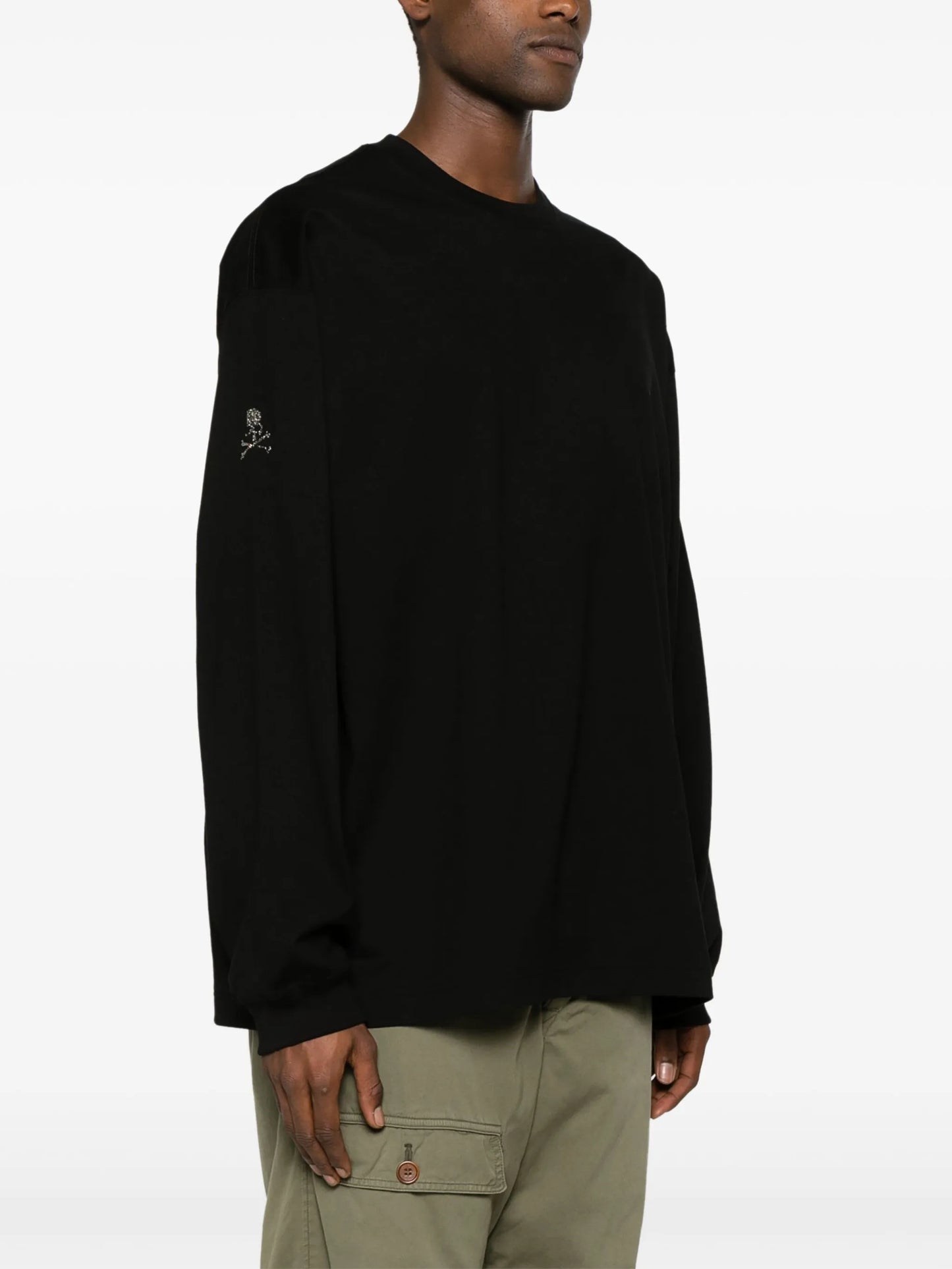 crystal-logo cotton T-shirt