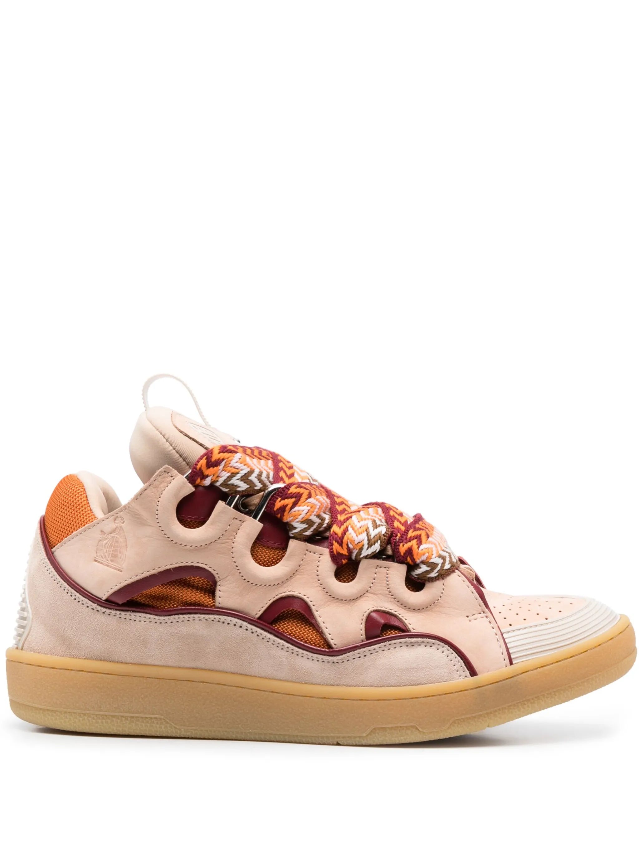 Curb leather sneakers