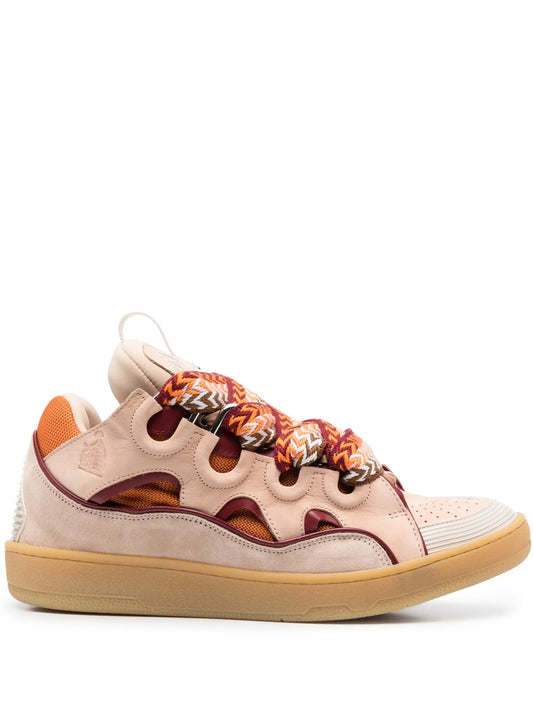Curb leather sneakers