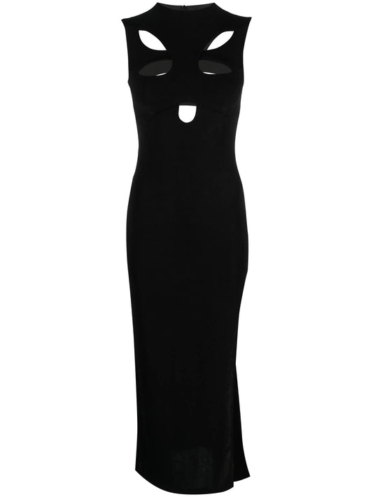 cut out-detailing midi dress