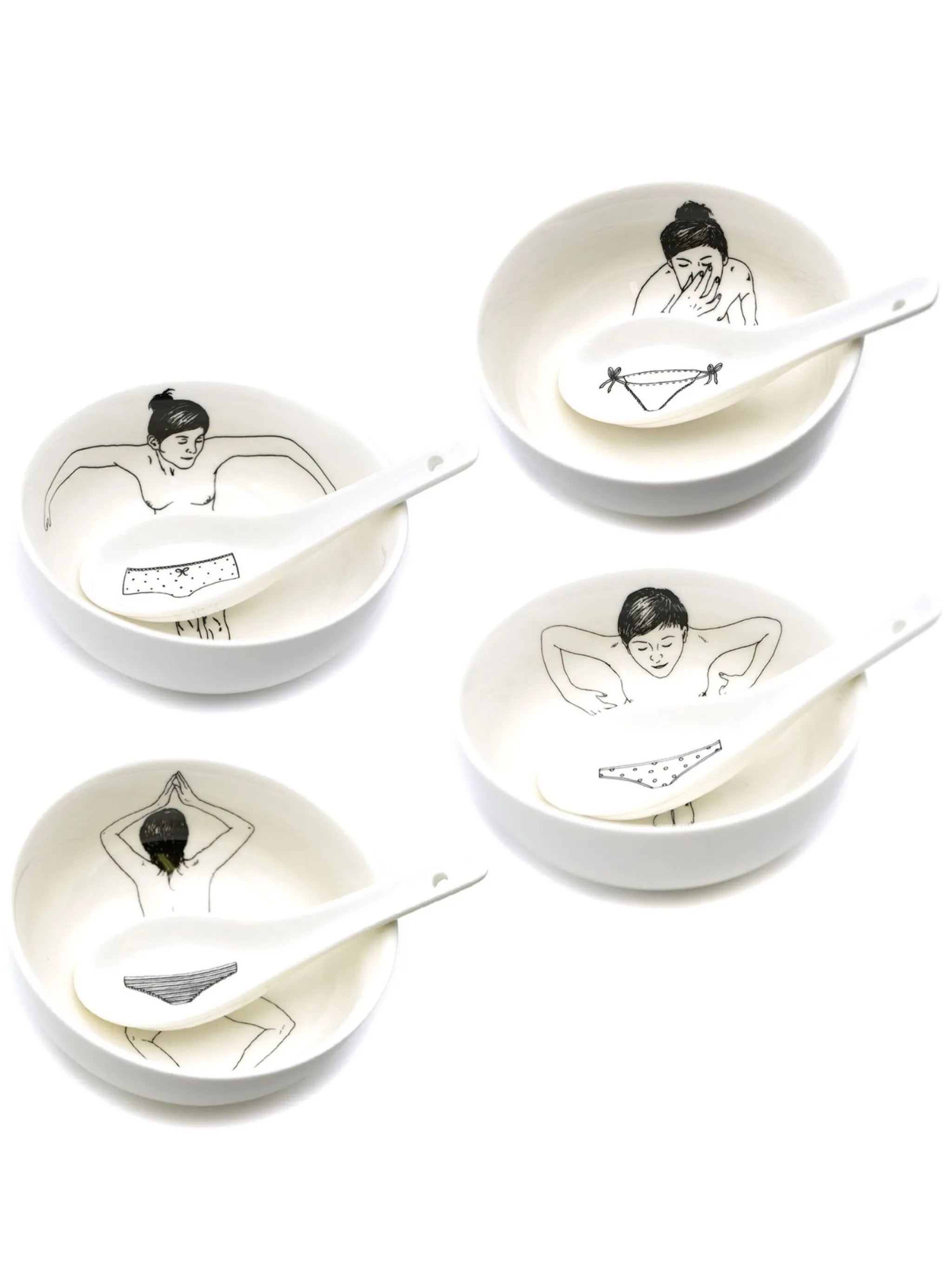 Undressed Bowls set of four