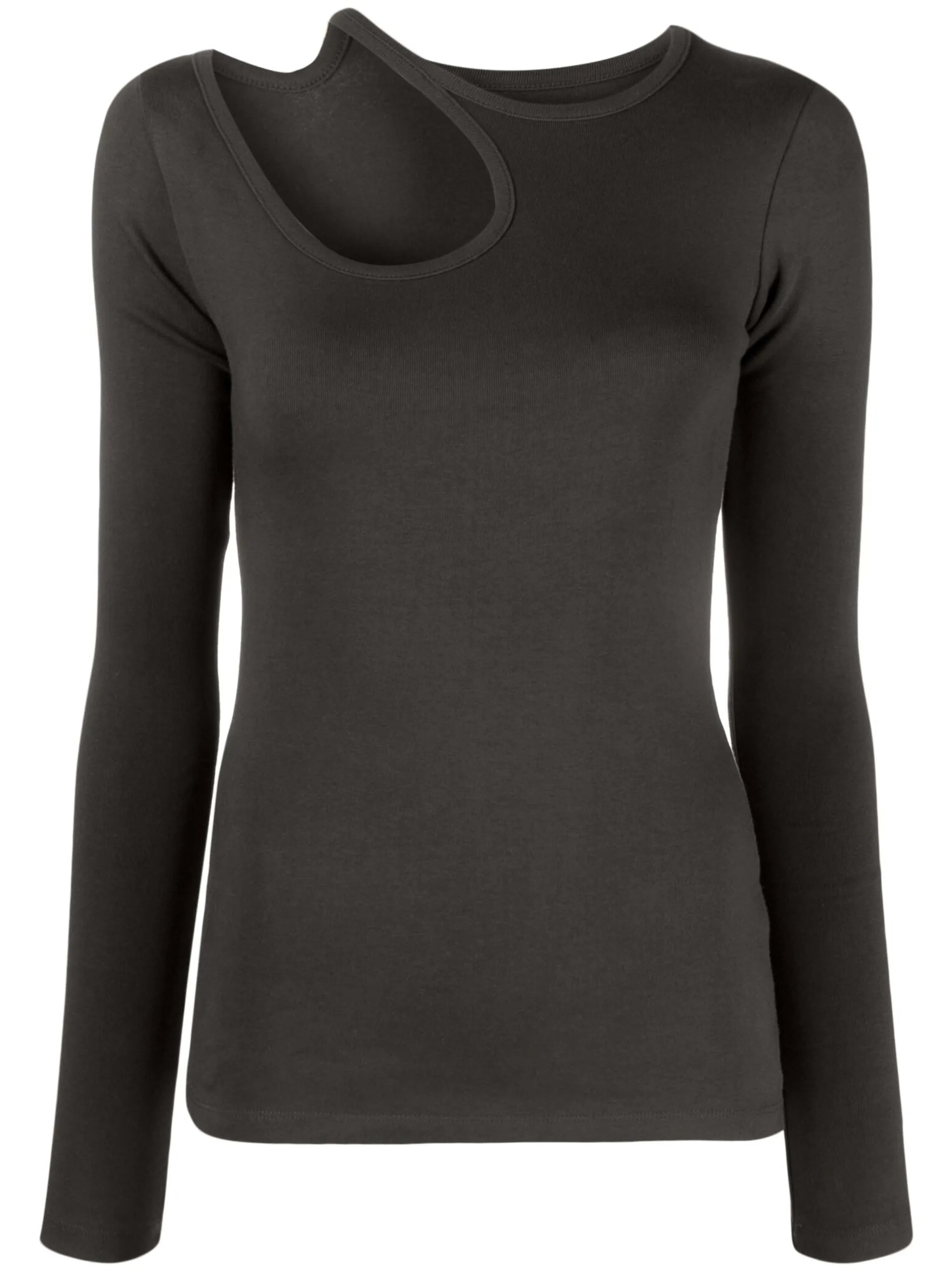 cut-out cotton-blend T-shirt