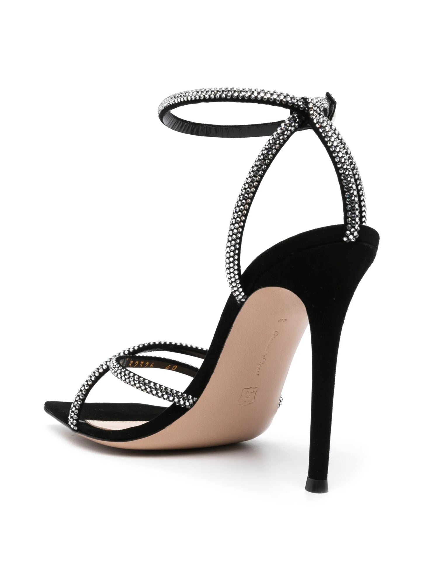 cystal-embellished 120mm suede sandals