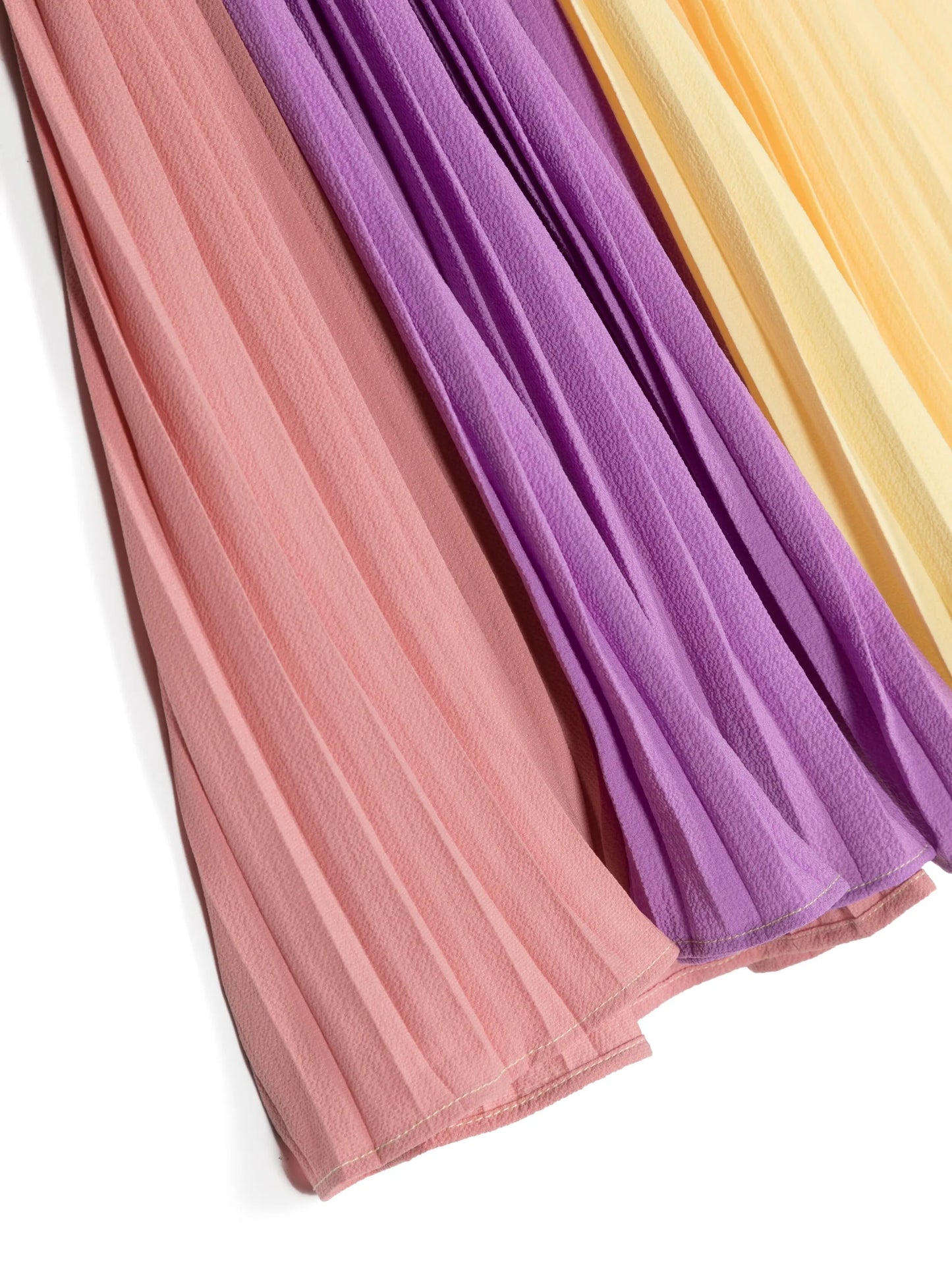 Bess colour-block pleated skirt