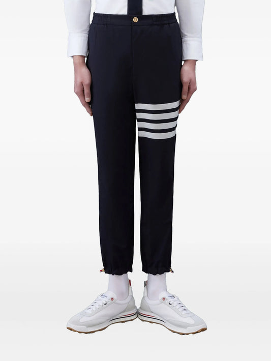 plain weave 4-Bar track trousers