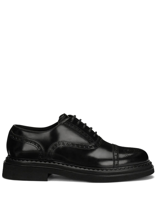 brushed calfskin oxford shoes
