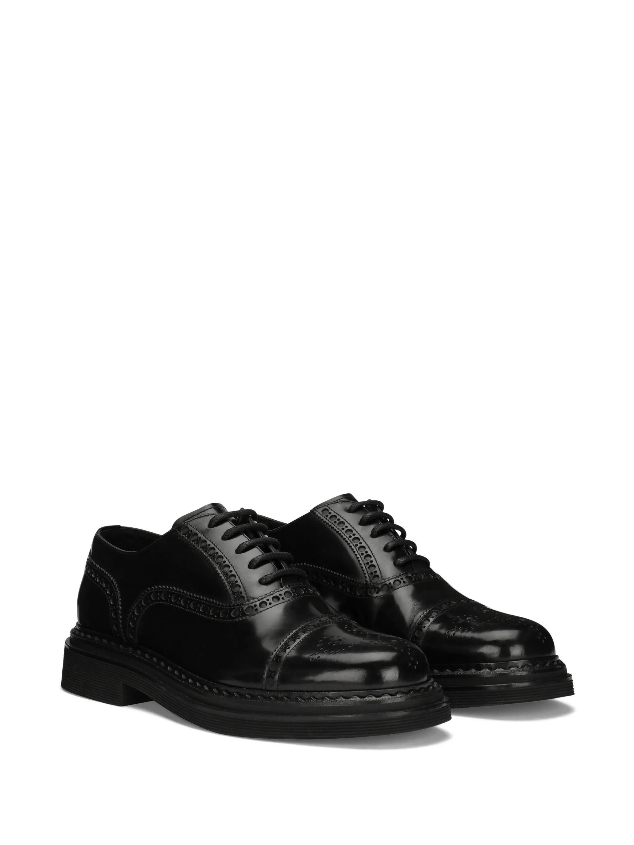 brushed calfskin oxford shoes