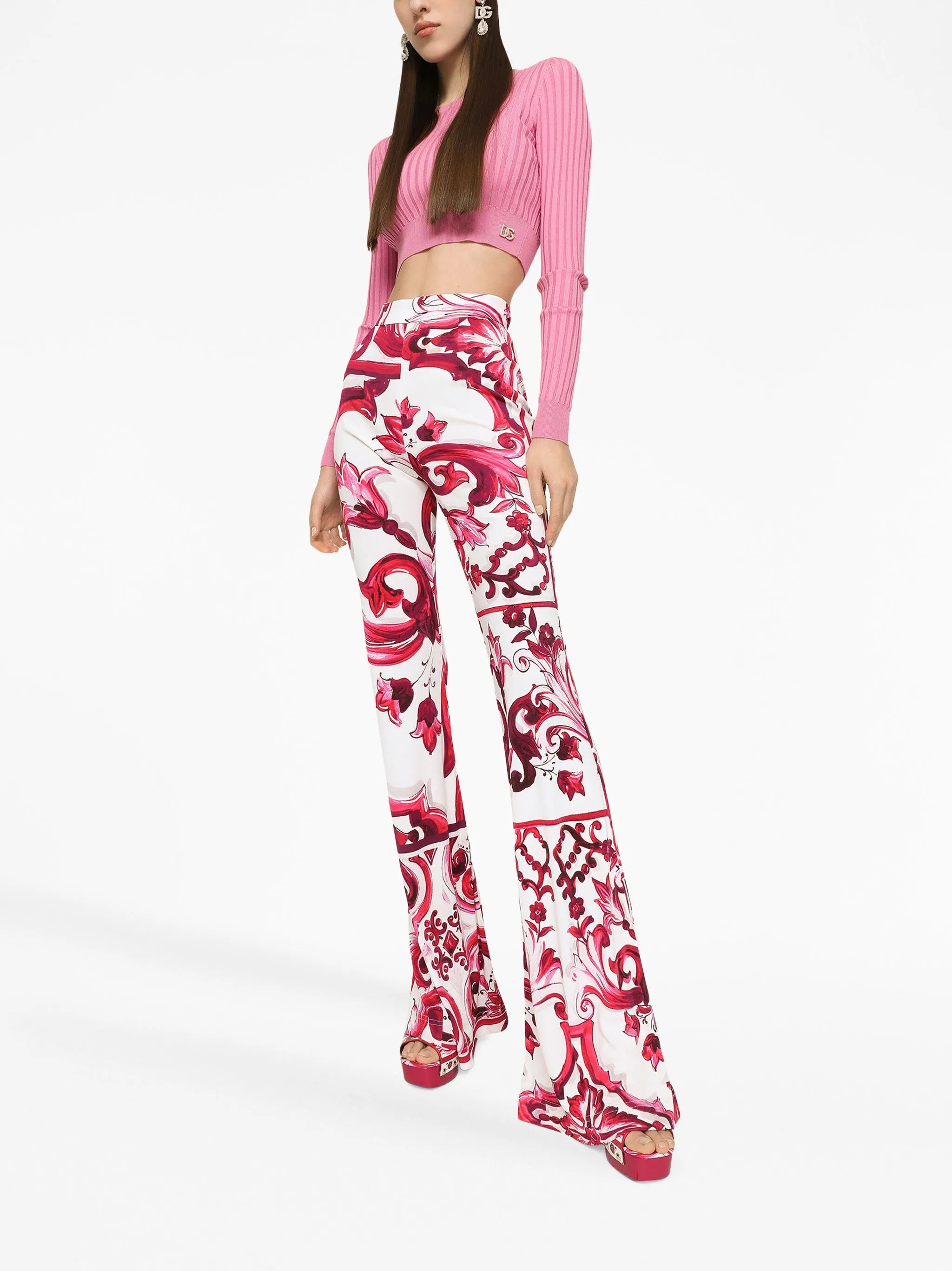 DG-plaque cropped top