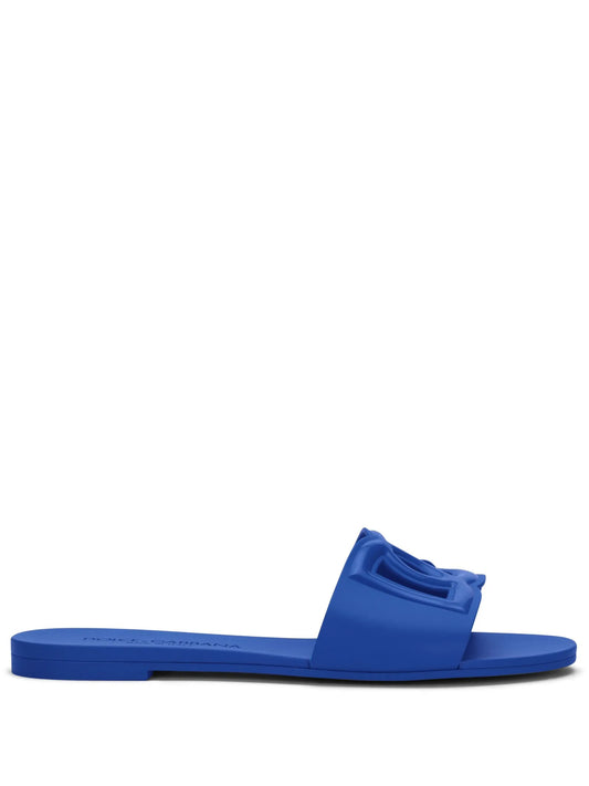 logo-lettering open-toe slides