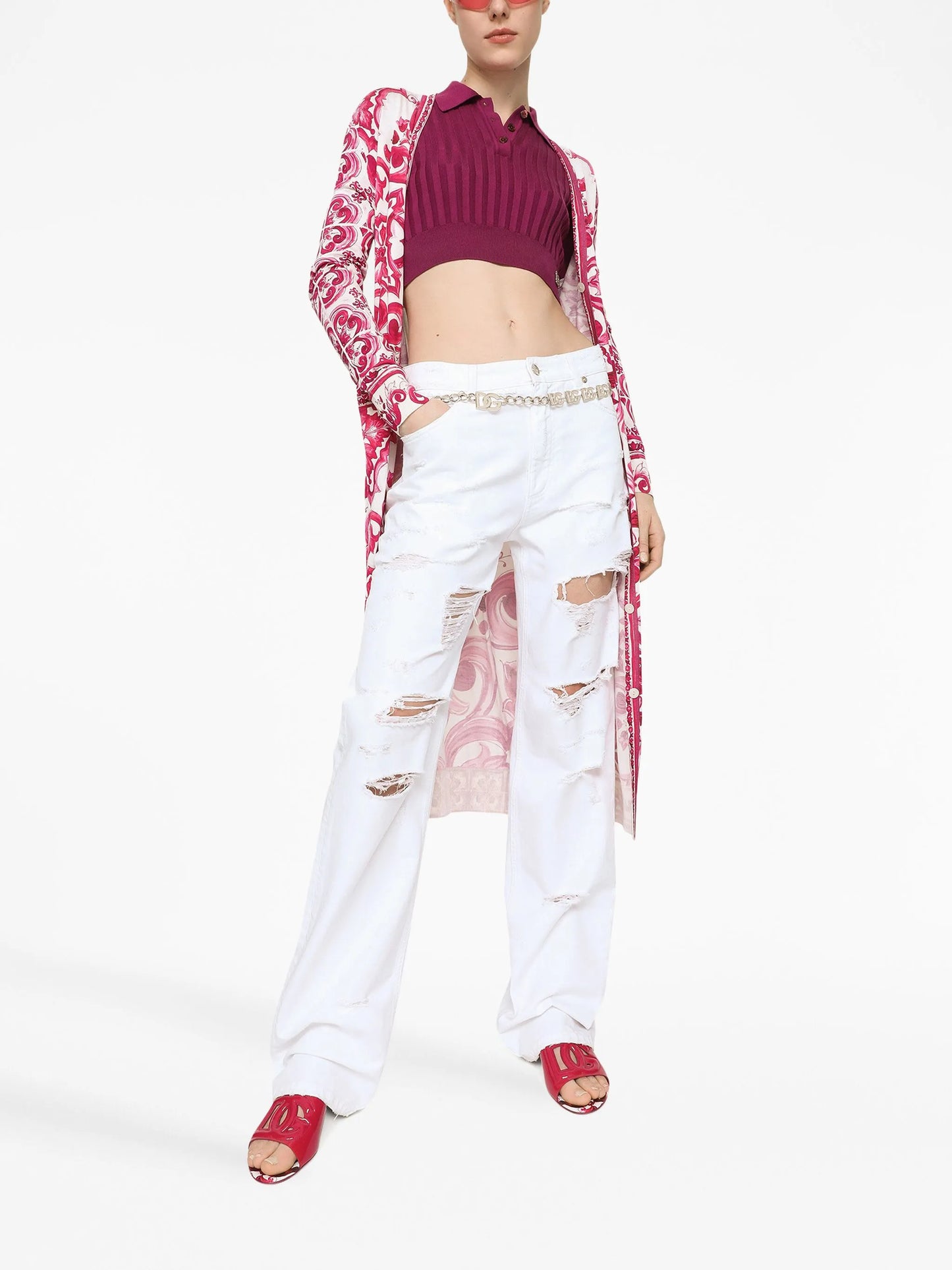 distressed boyfriend jeans