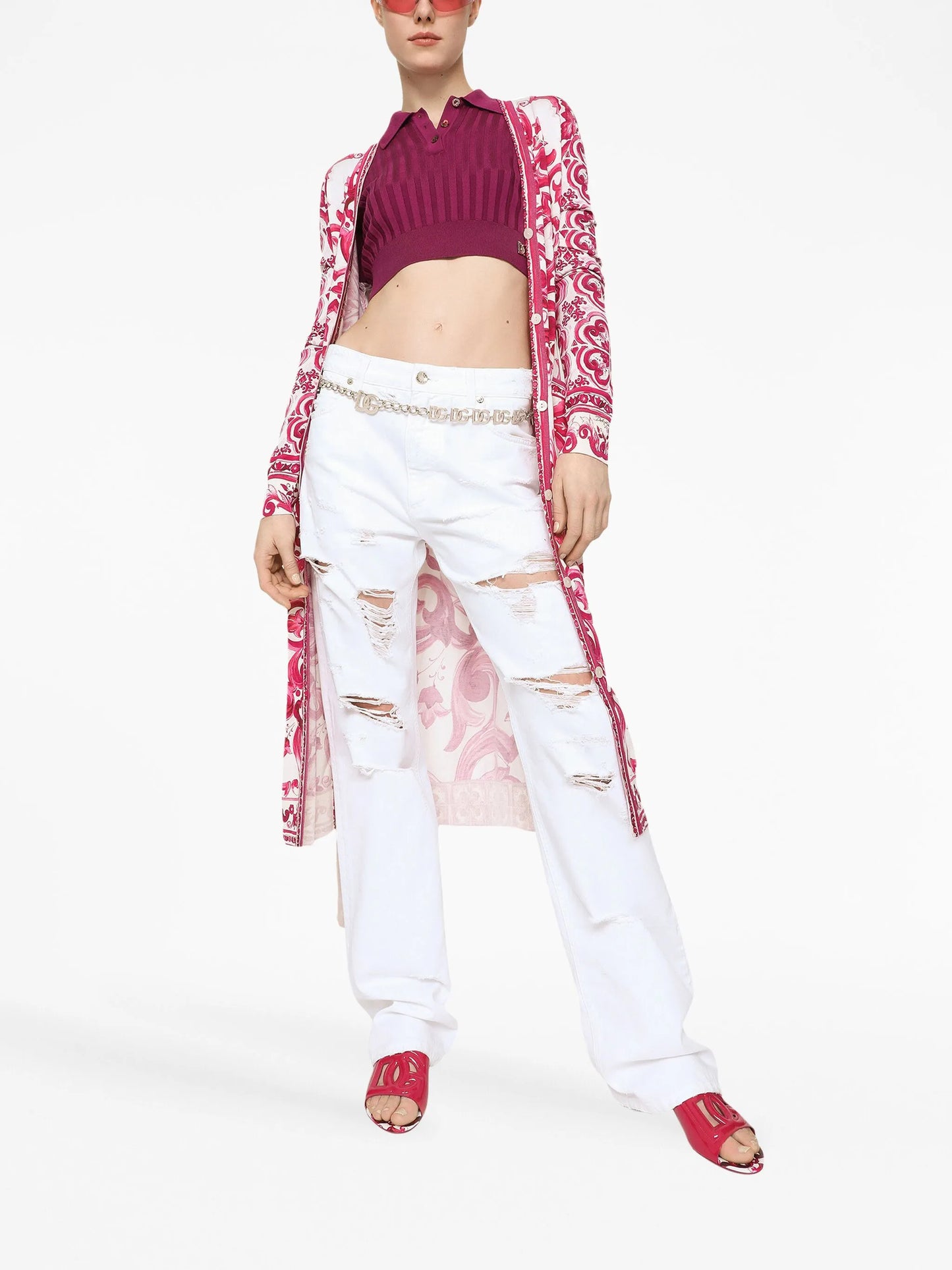 distressed boyfriend jeans