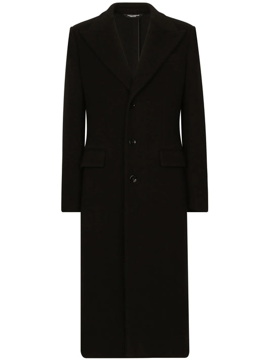 single-breasted notcheded-lapels coat