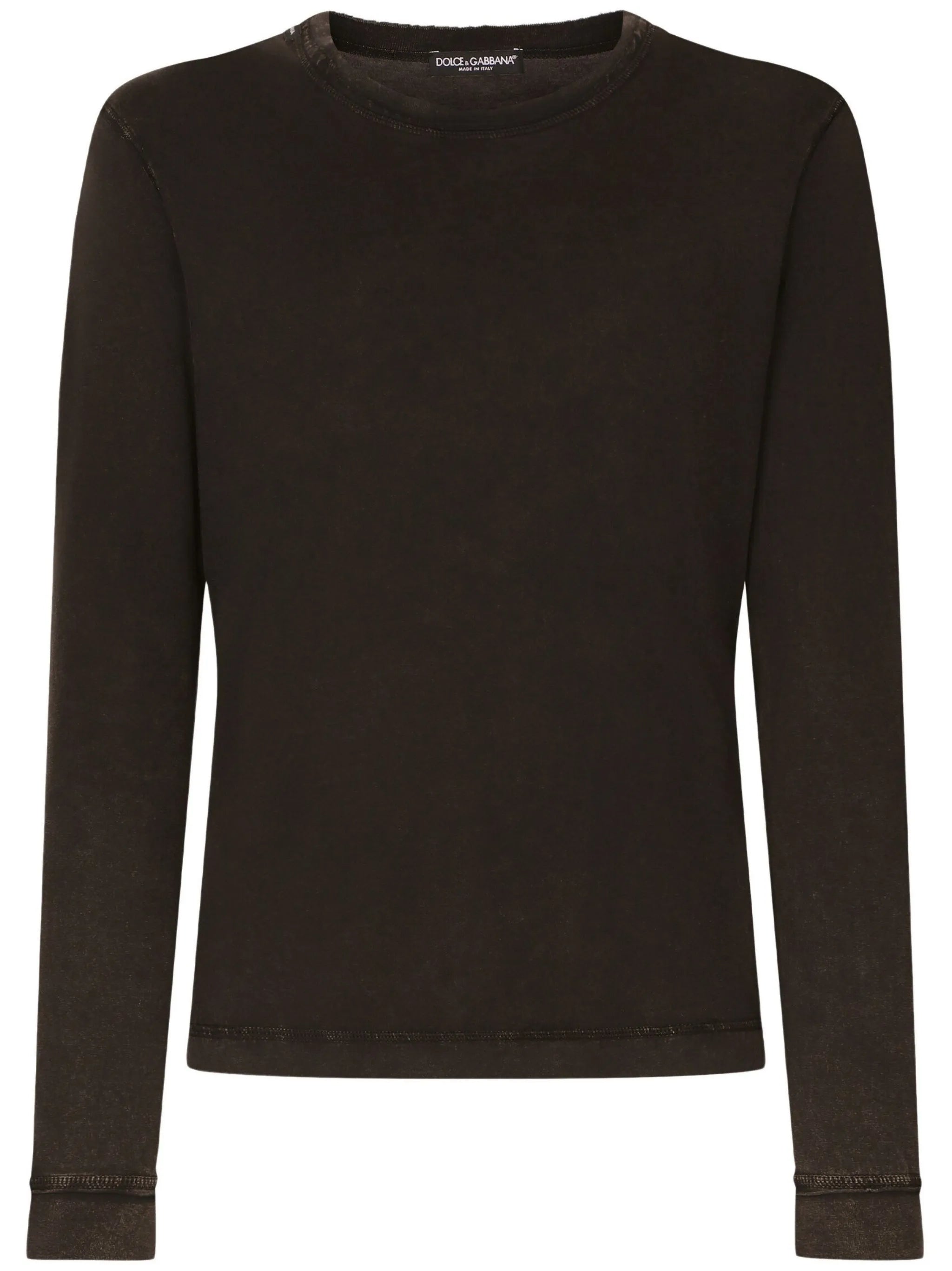 crew-neck cotton sweatshirt