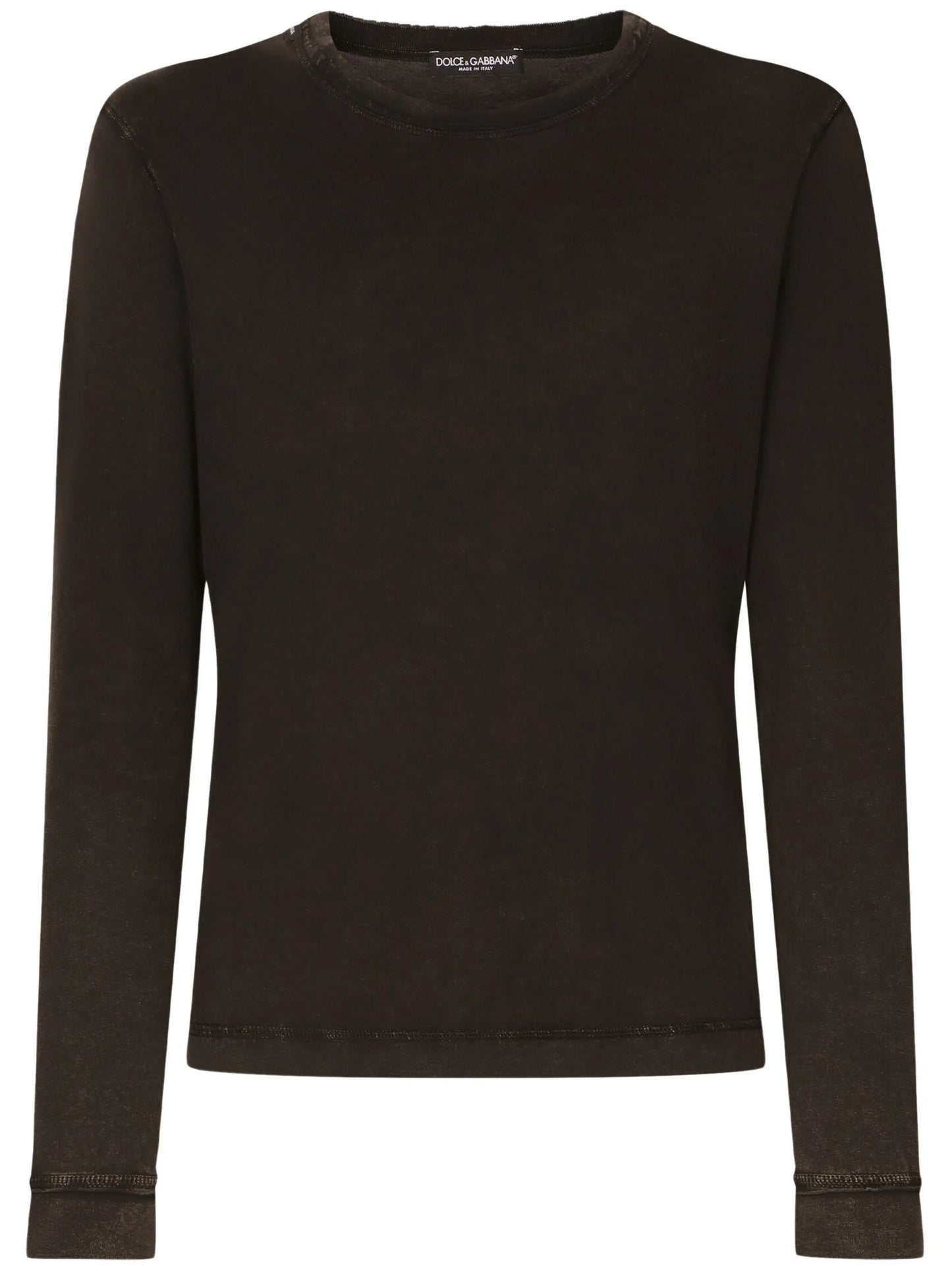 crew-neck cotton sweatshirt