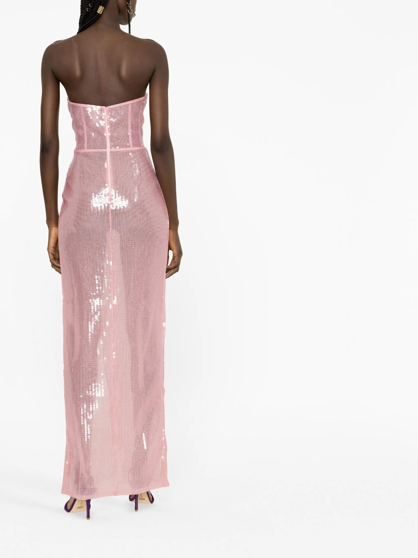 cutout sequinned maxi dress