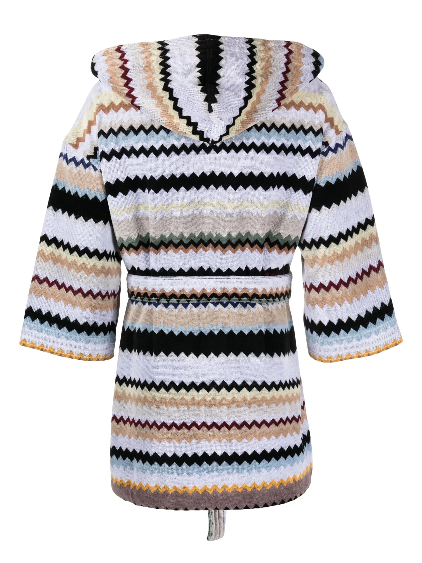 Curt zigzag-pattern bathrobe