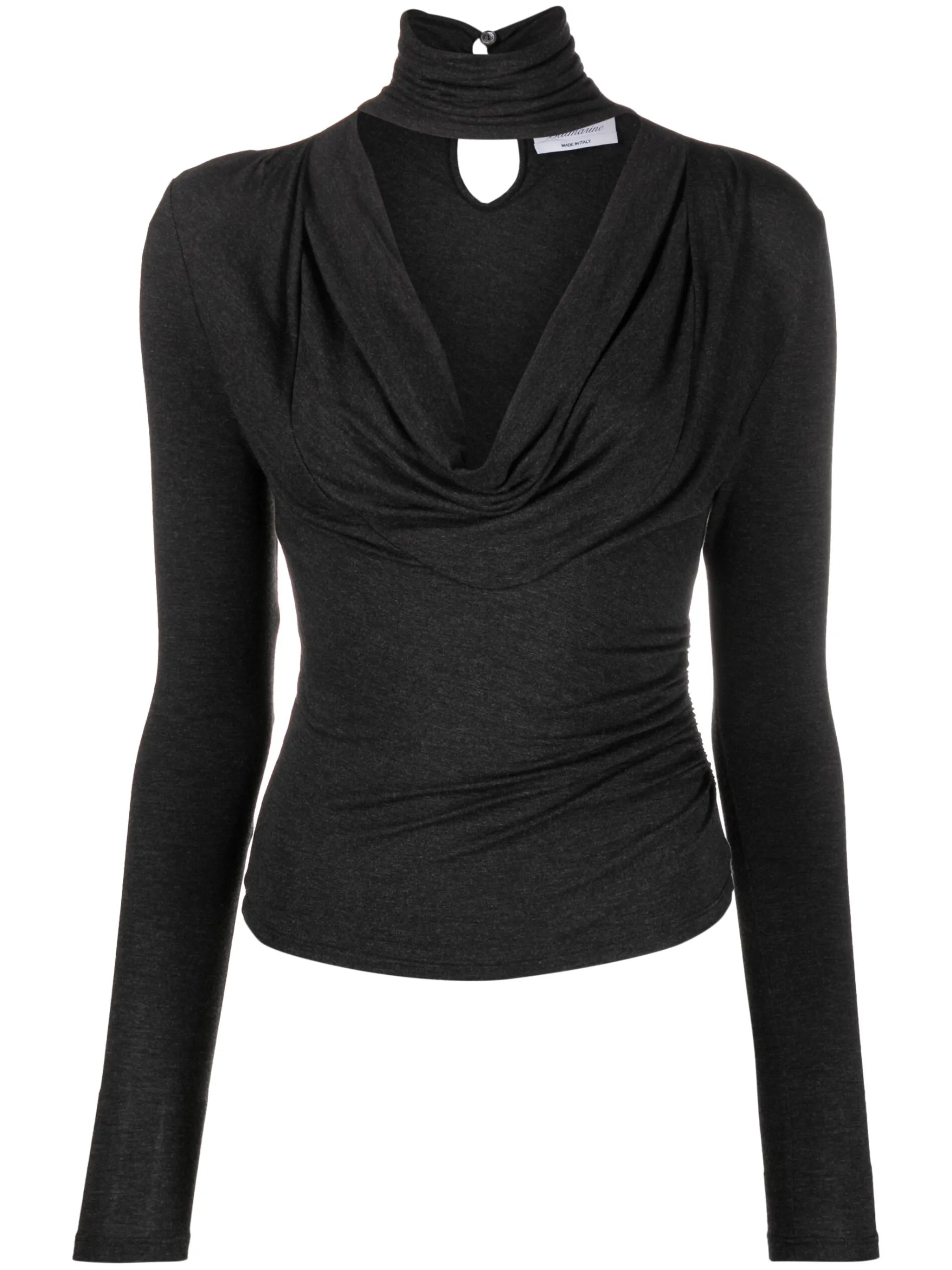 cut-out  jersey top