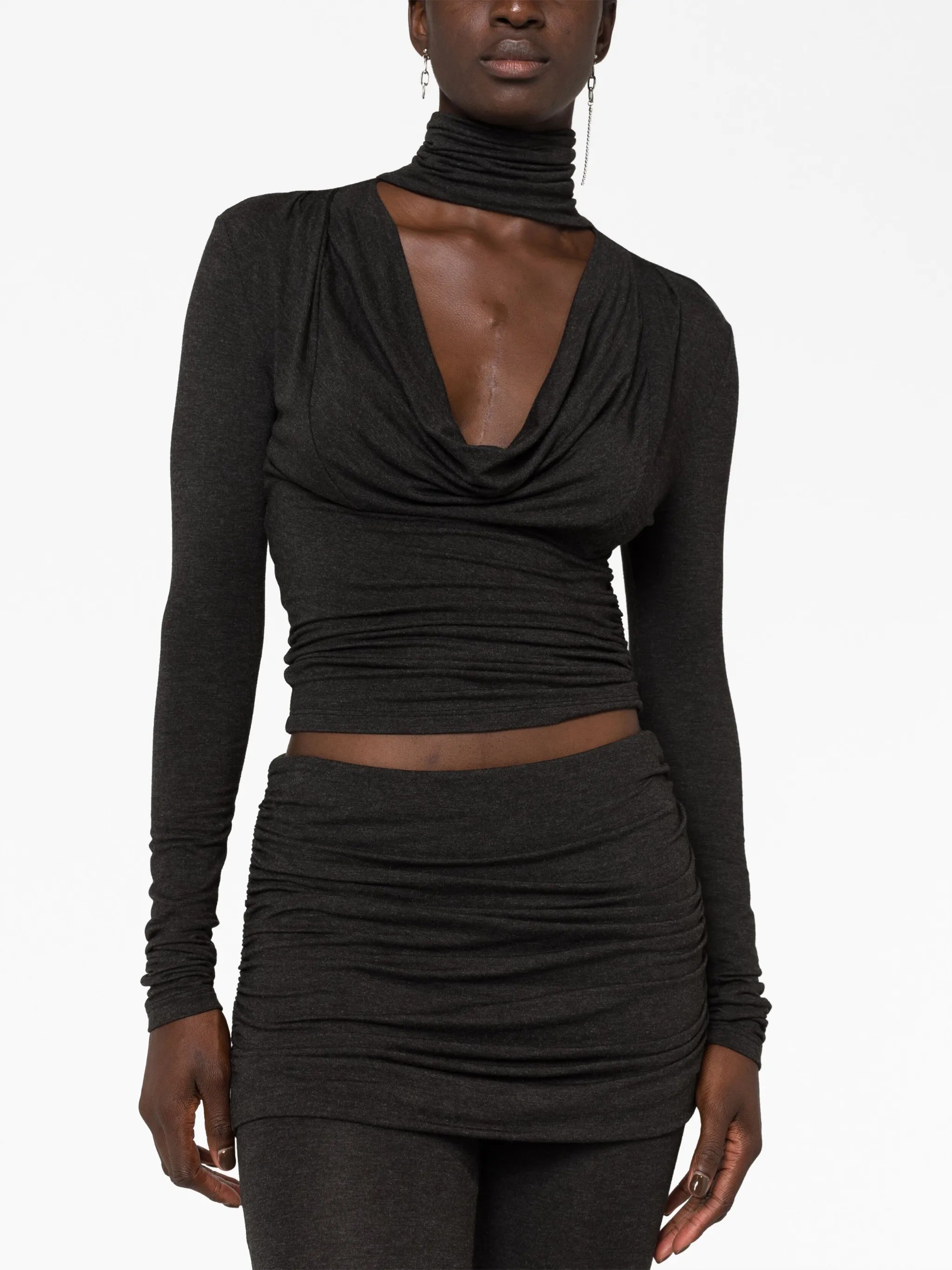cut-out  jersey top