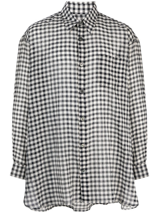 Darling checkerboard-print shirt
