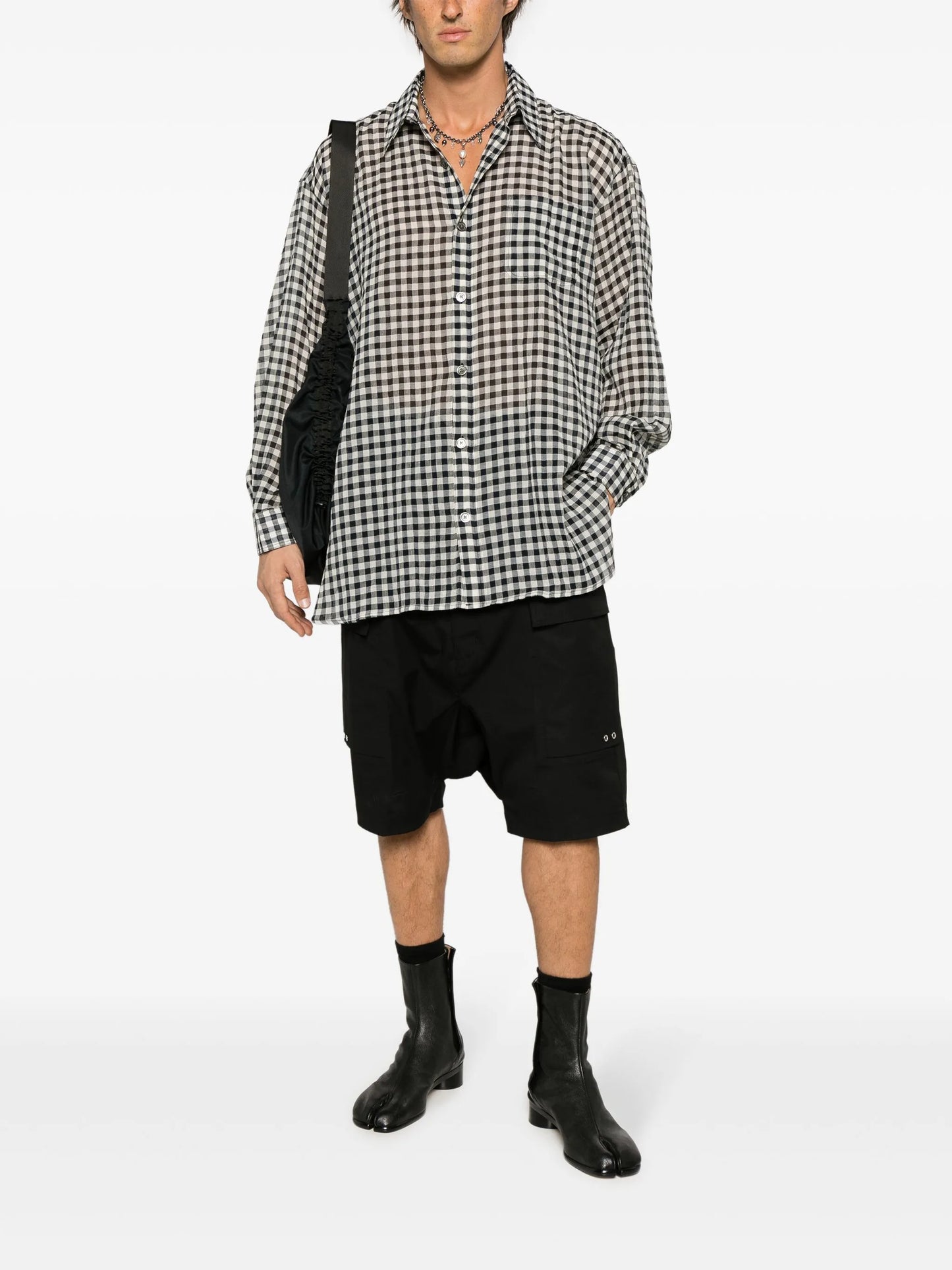 Darling checkerboard-print shirt