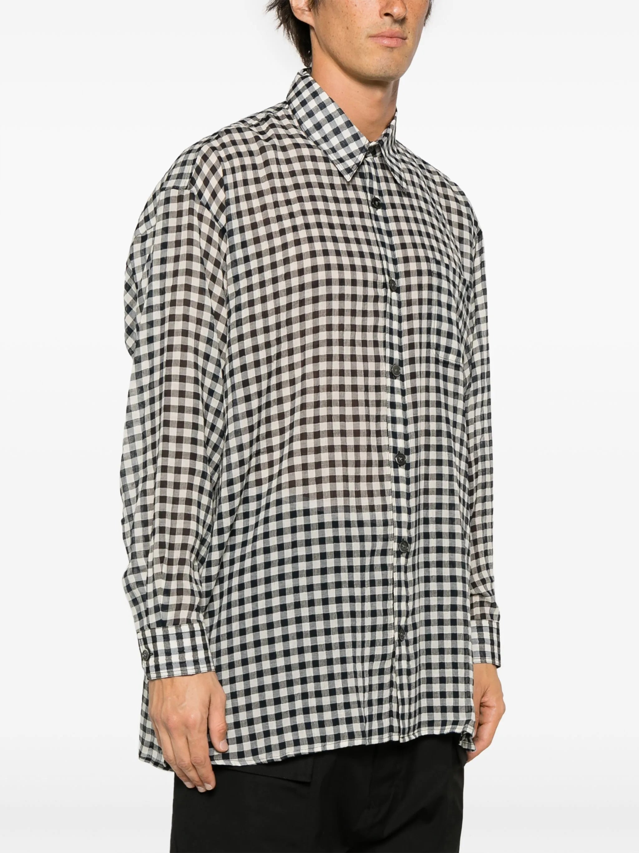 Darling checkerboard-print shirt