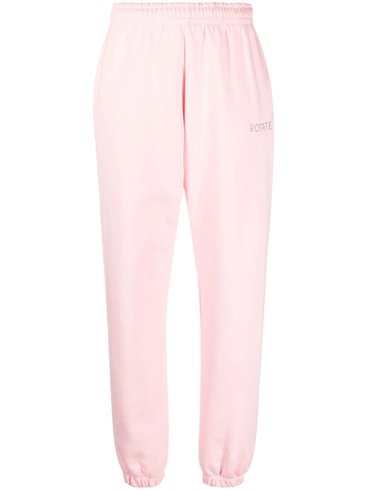 crystal-logo track pants