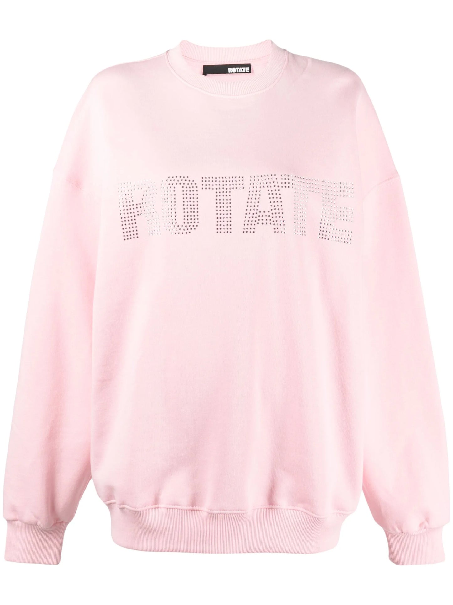 crystal-logo organic cotton sweatshirt