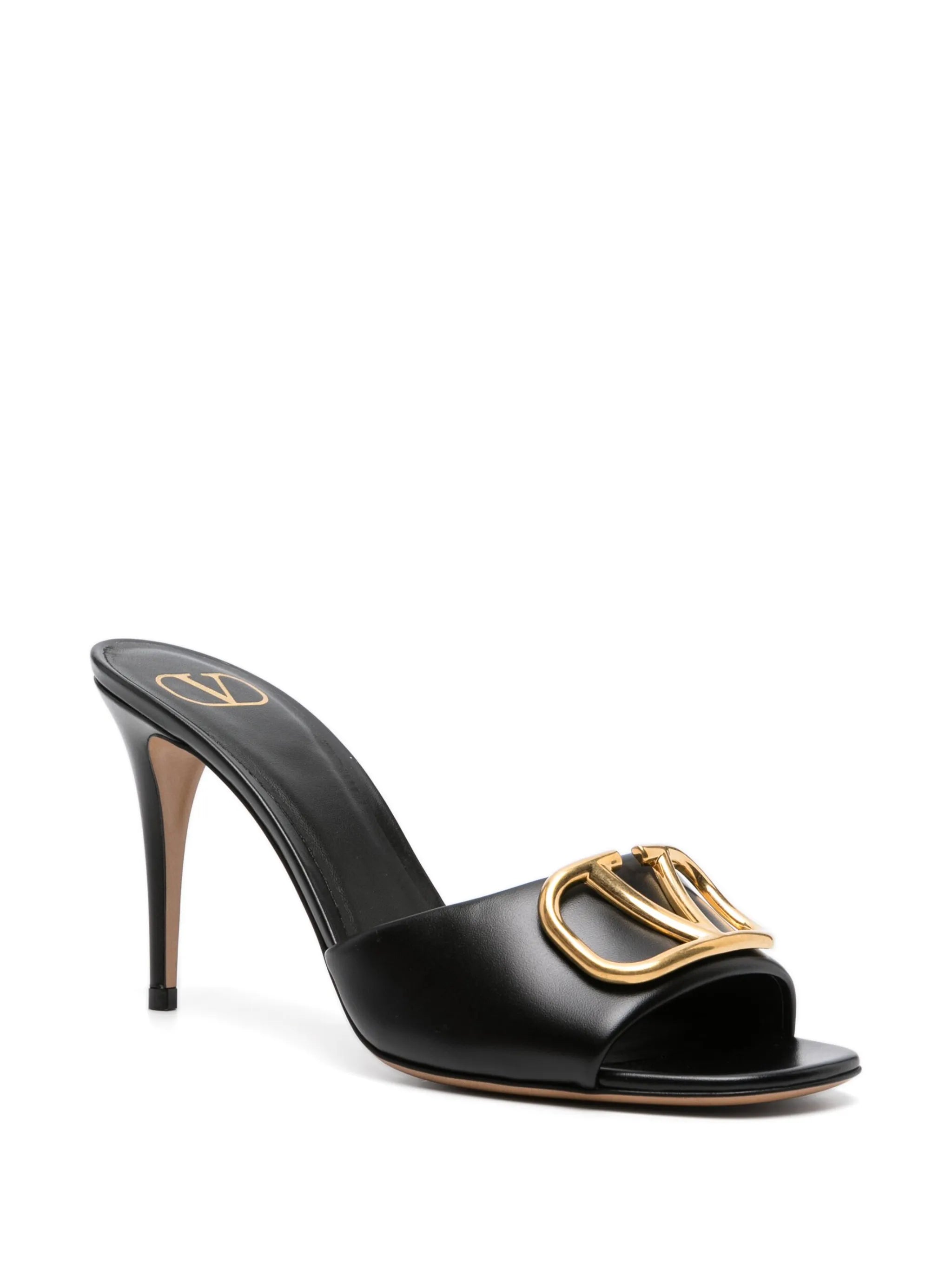 103mm VLogo leather sandals