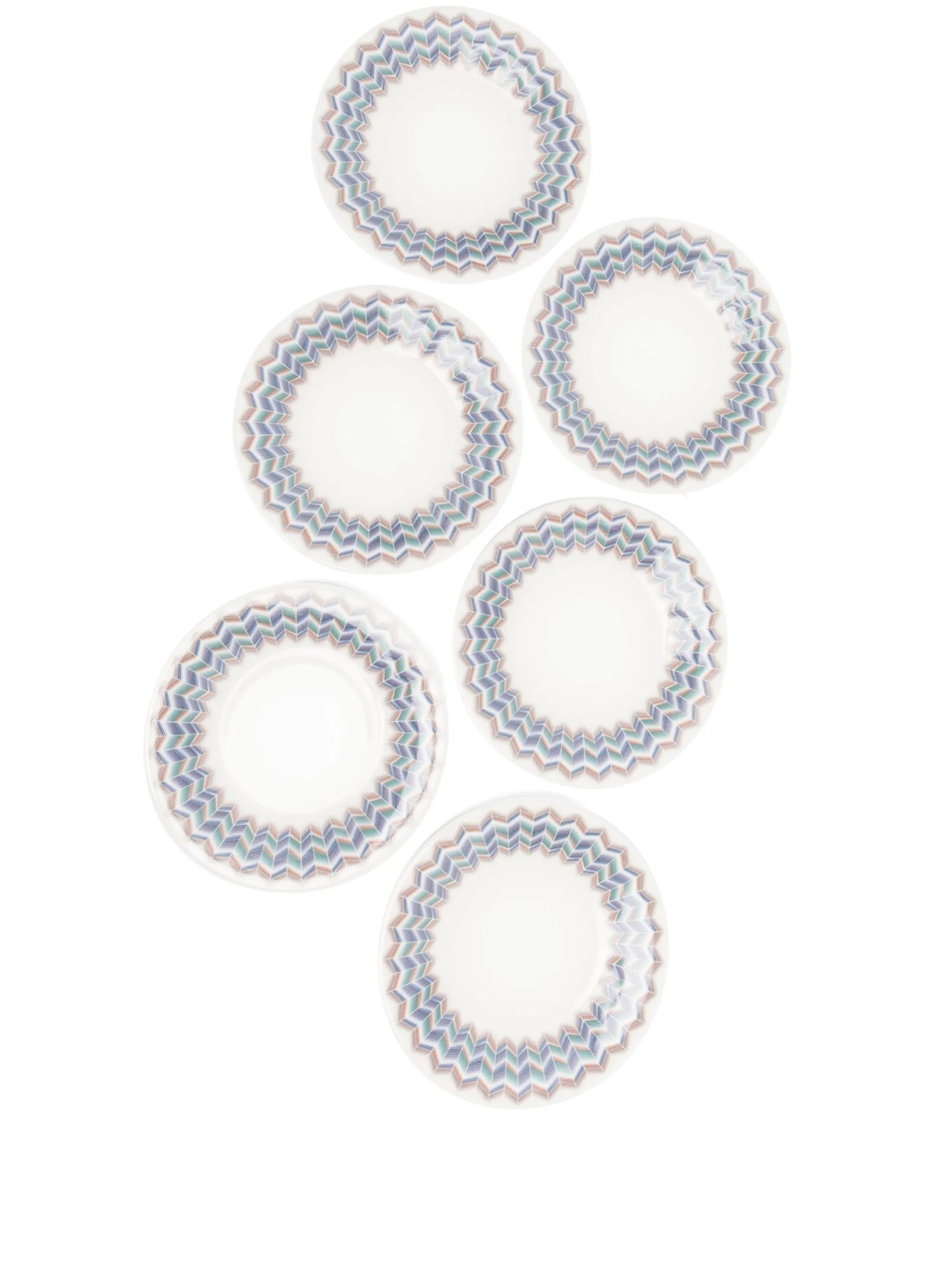 Zig Zag Jarris bread plate (set of 6)