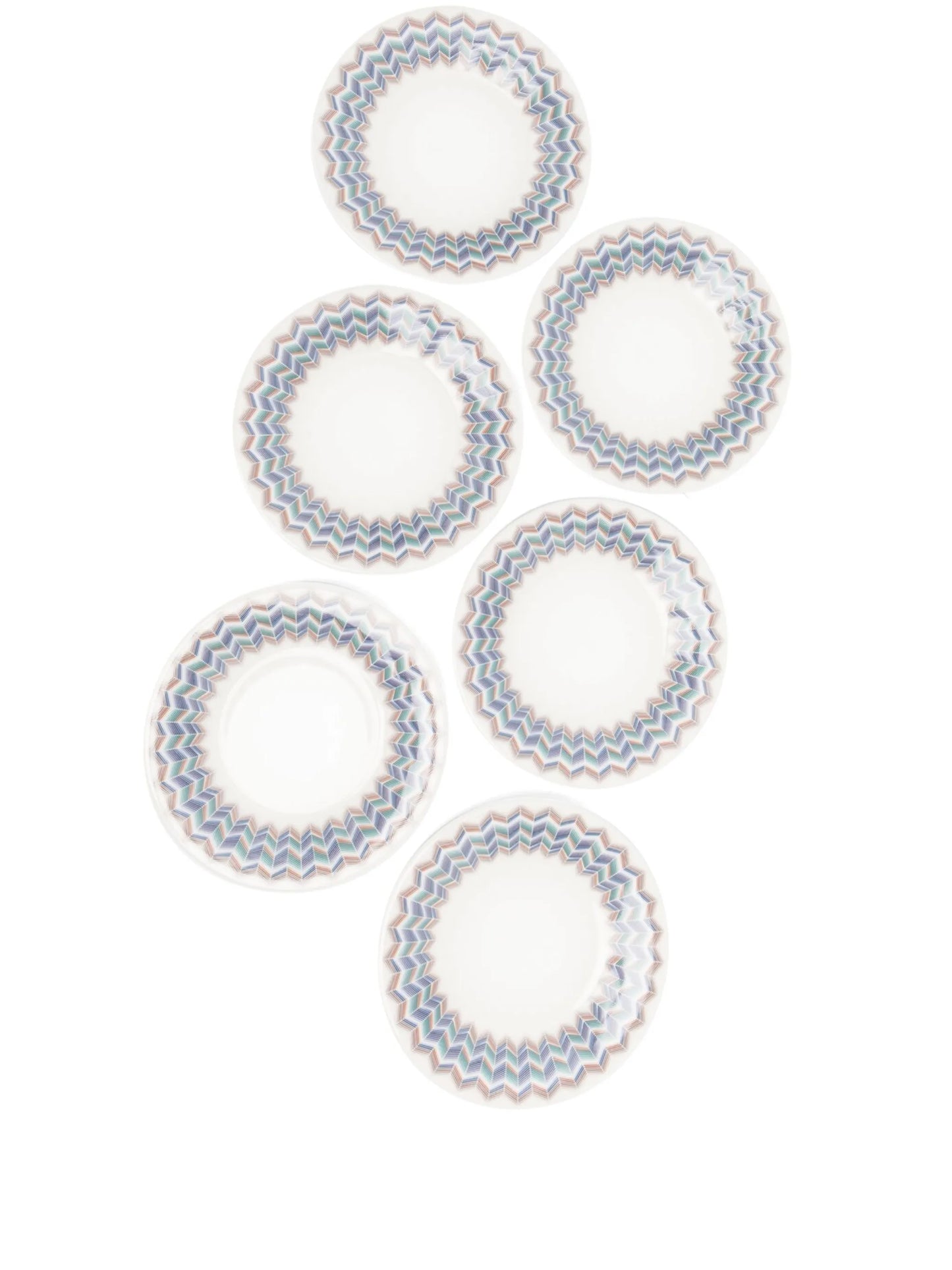 Zig Zag Jarris bread plate (set of 6)