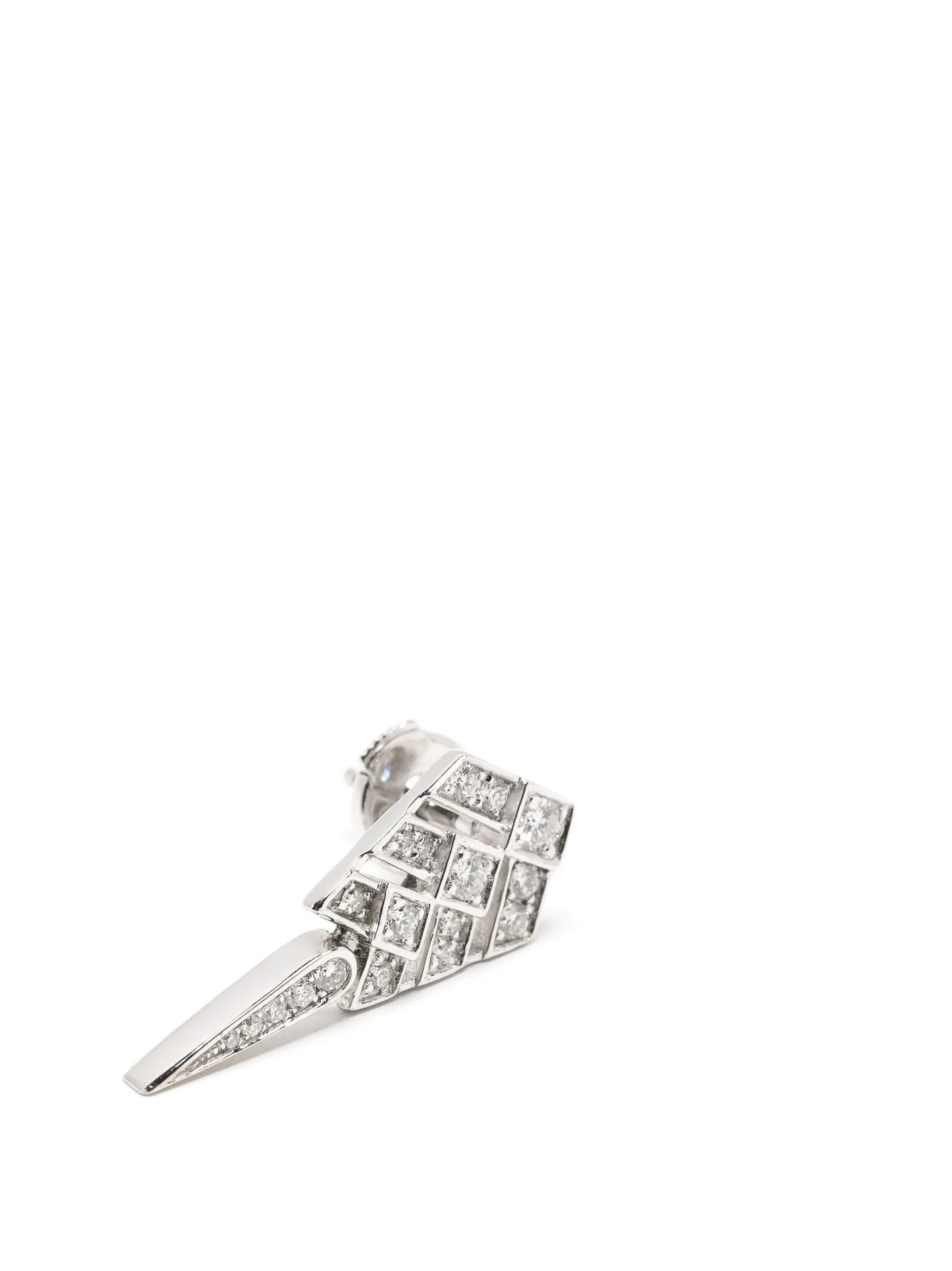 Stairway Arrow diamond drop earring