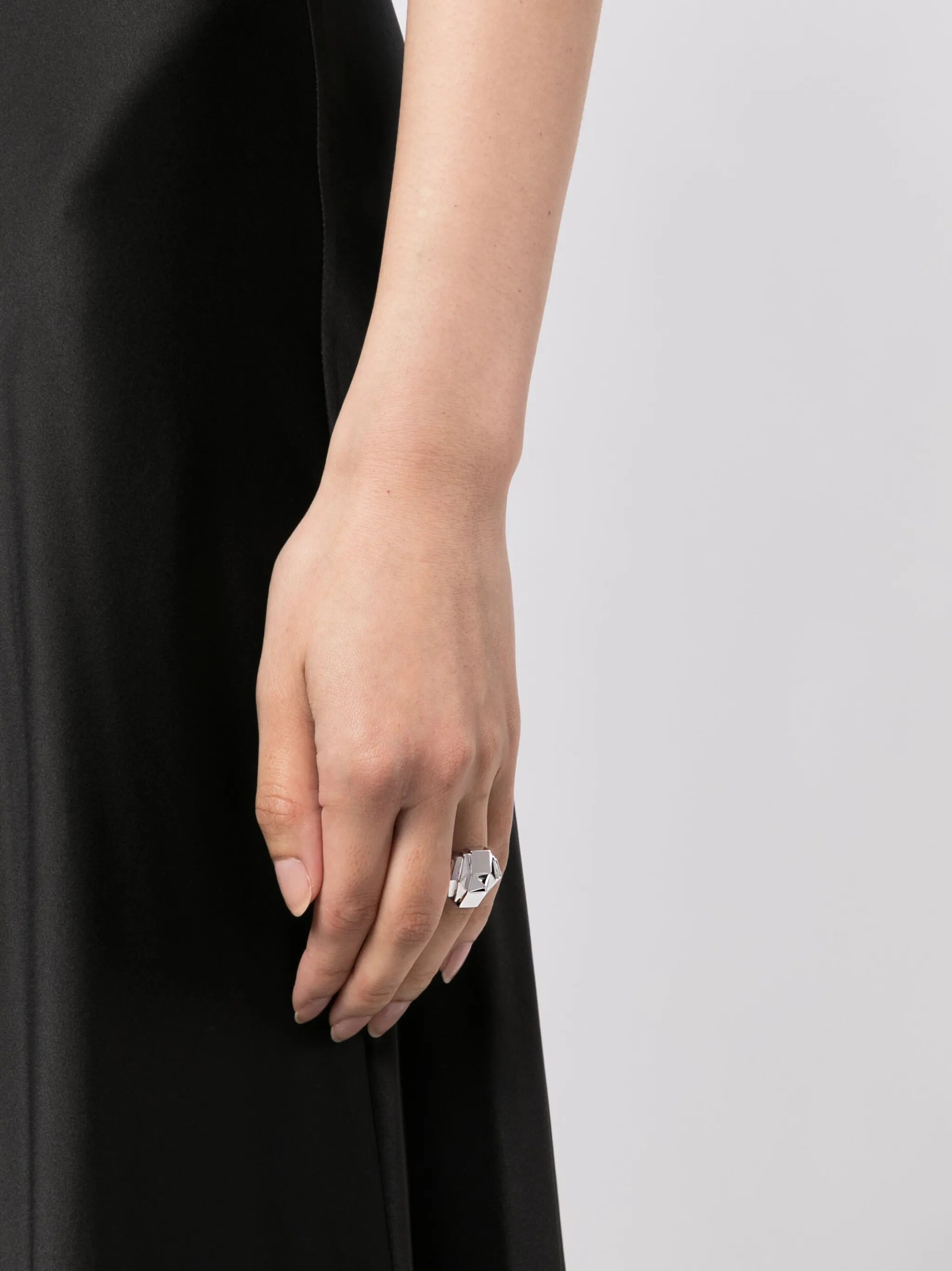 Rockaway Pyramid sterling silver ring
