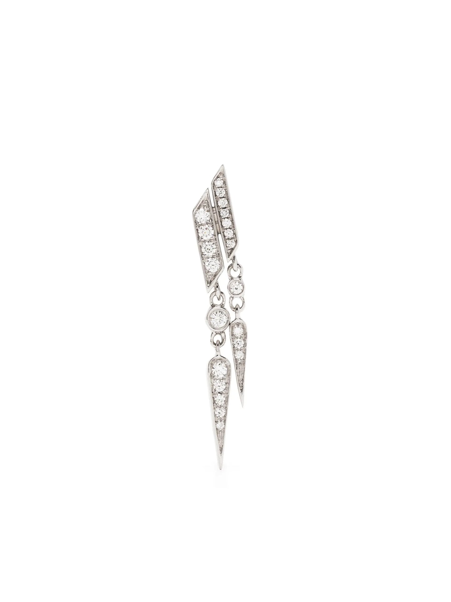 Anyway diamond drop earring