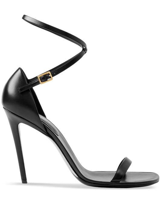 100mm wrap-around leather sandals