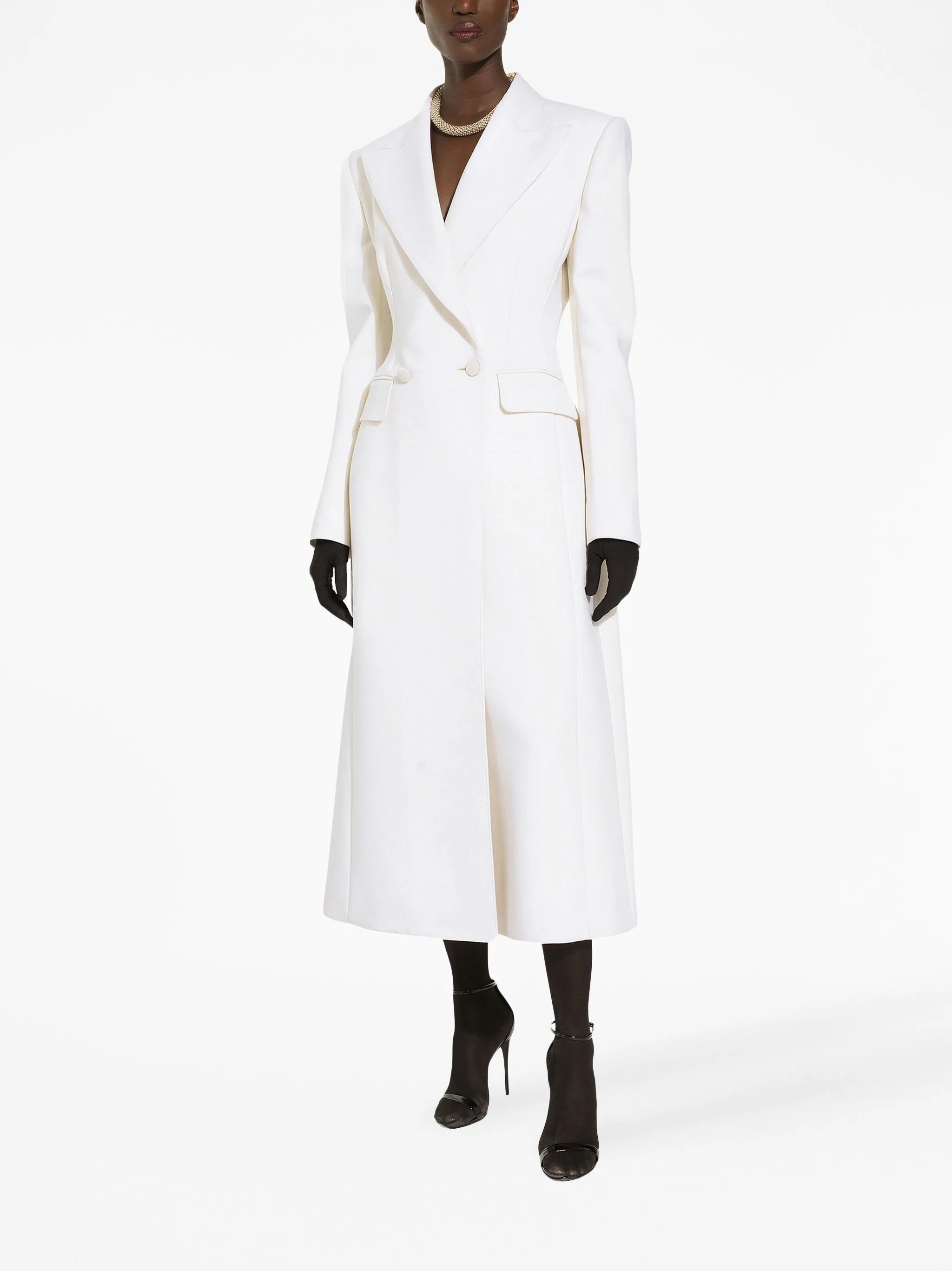 double-breasted long coat