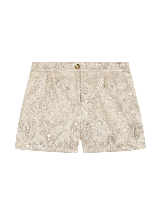 Brocade jacquard shorts