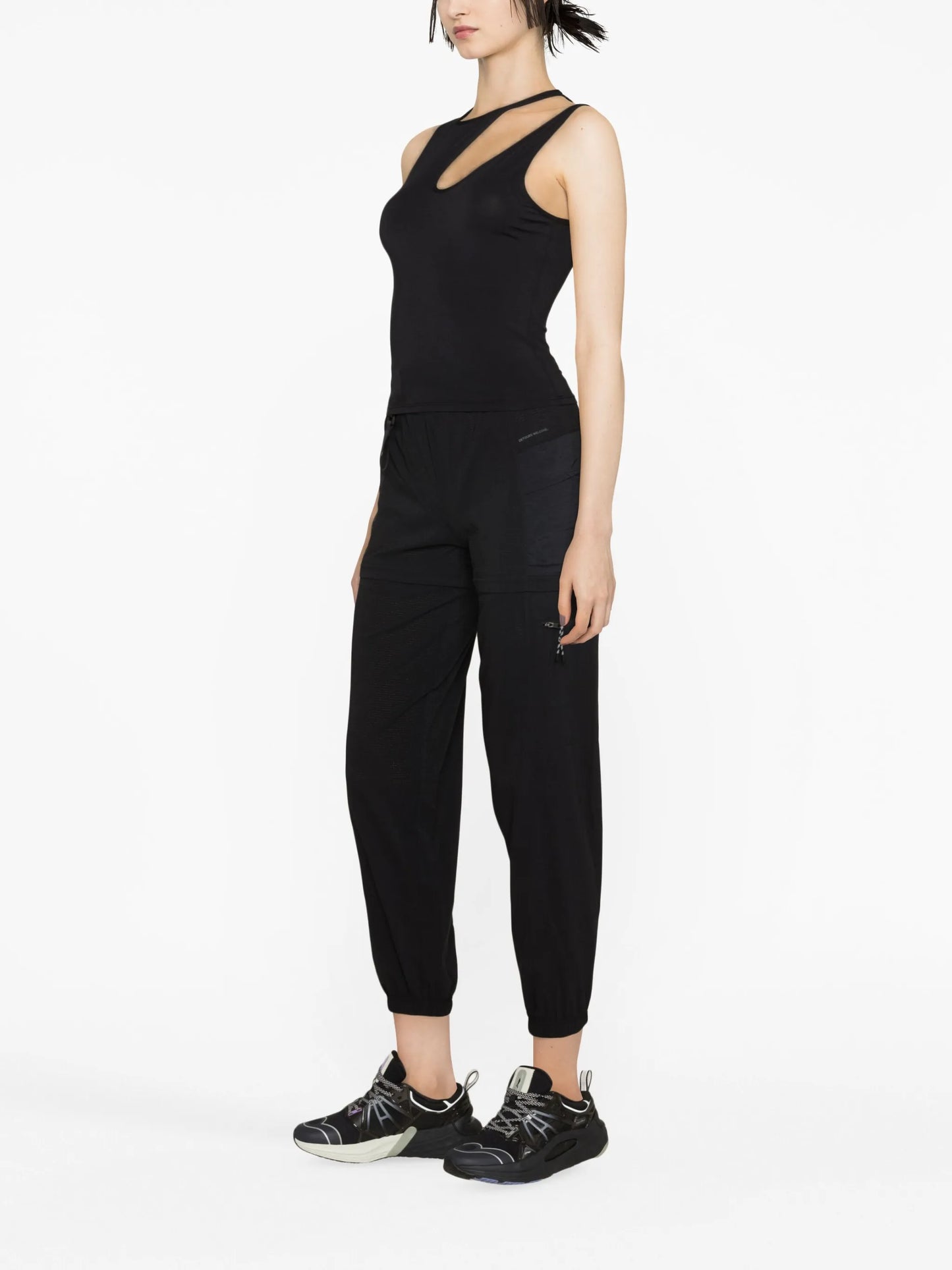 cut-out yoga tank top